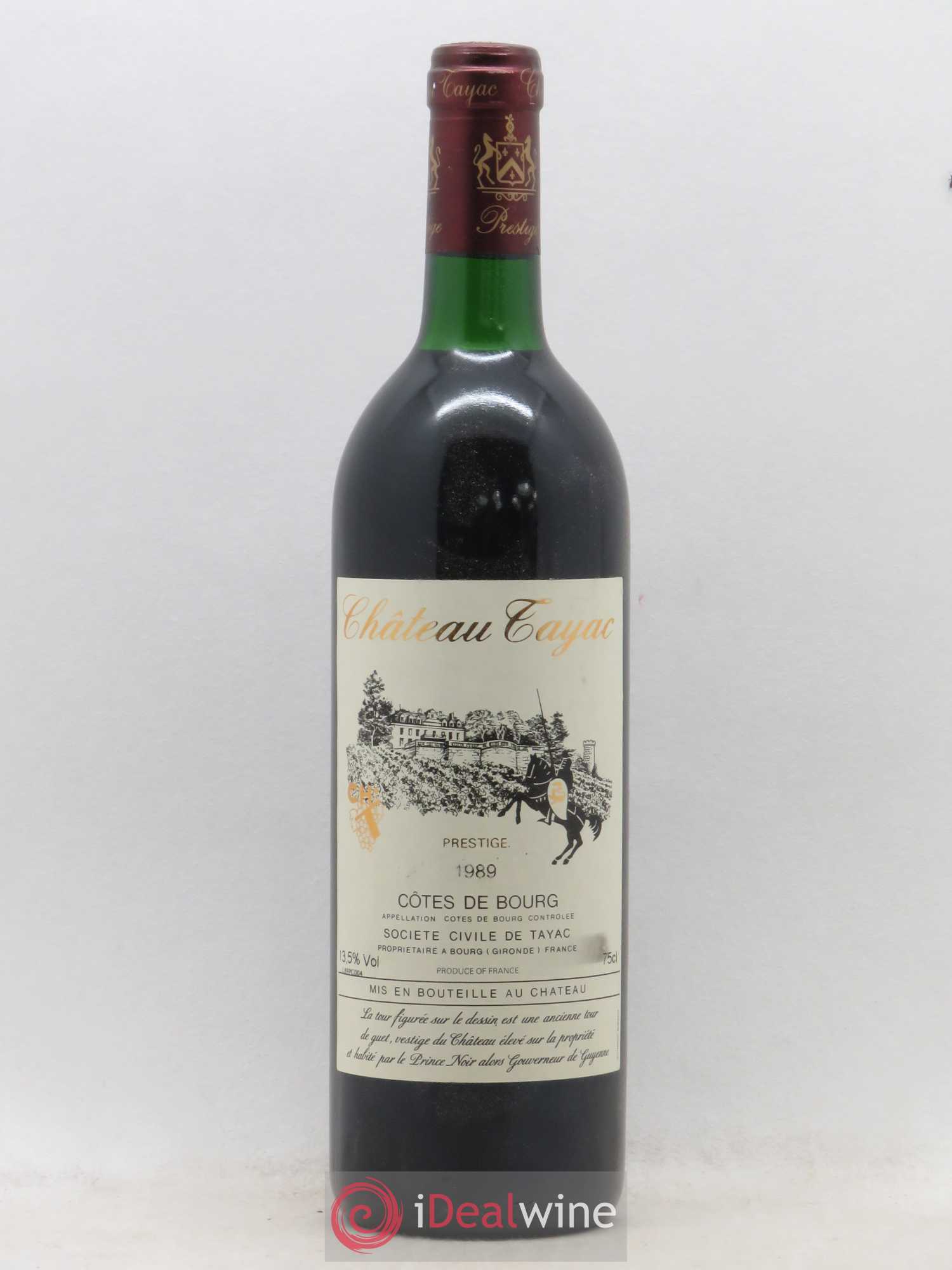Château Tayac Prestige 1989 - Lot de 1 bouteille - 0