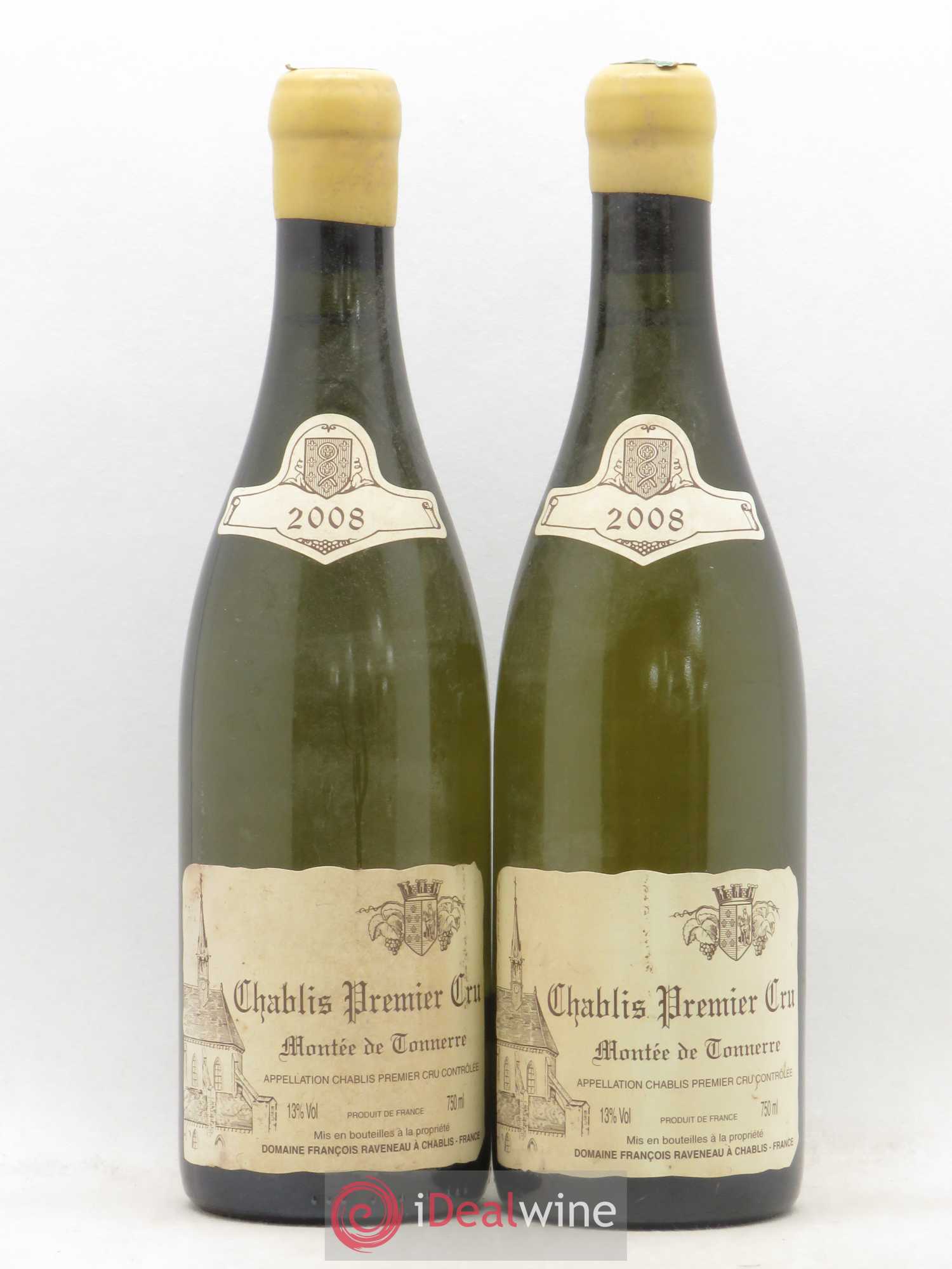 Chablis 1er Cru Montée de Tonnerre Raveneau (Domaine) 2008 - Lot de 2 bouteilles - 0