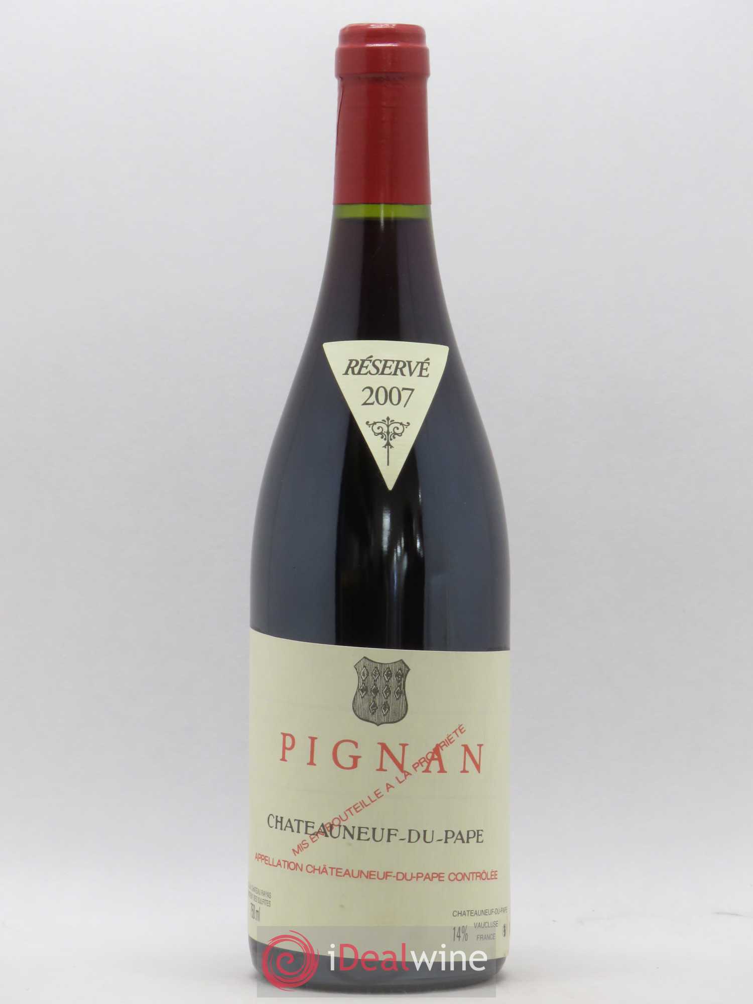Châteauneuf-du-Pape Pignan Emmanuel Reynaud 2007 - Lot de 1 bouteille - 0