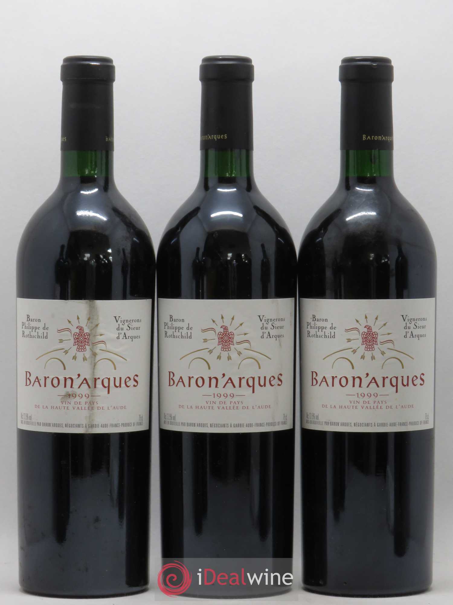 Divers IGP de la haute vallée de l'Aude Baron'Arques Baron Philippe de Rothschild 1996 - Posten von 6 Flaschen - 2