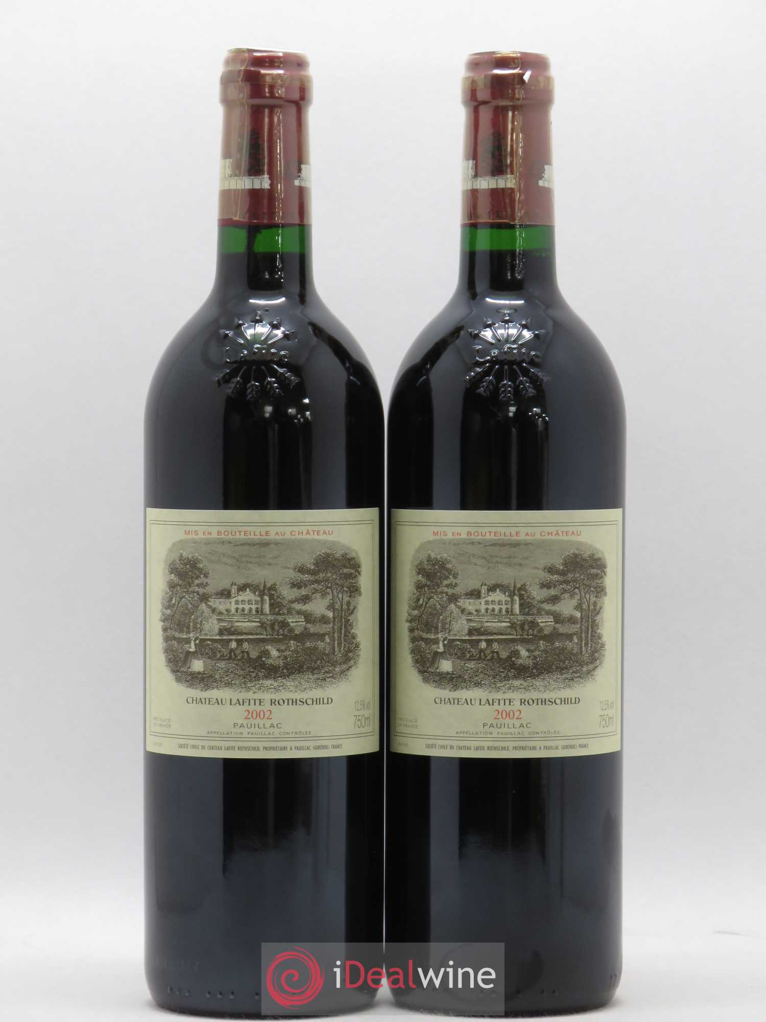 Château Lafite Rothschild 1er Grand Cru Classé 2002 - Lot de 2 bouteilles - 0