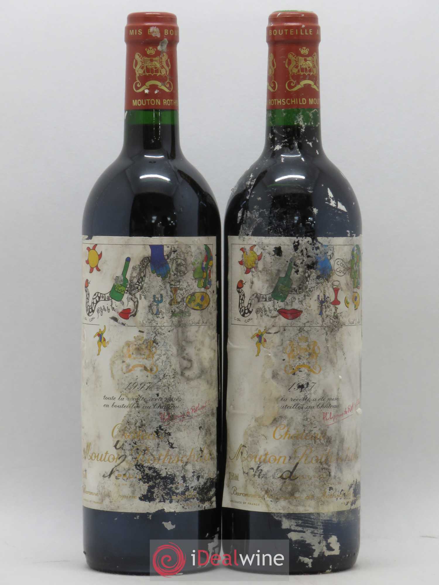 Château Mouton Rothschild 1er Grand Cru Classé 1997 - Lot de 2 bouteilles - 0