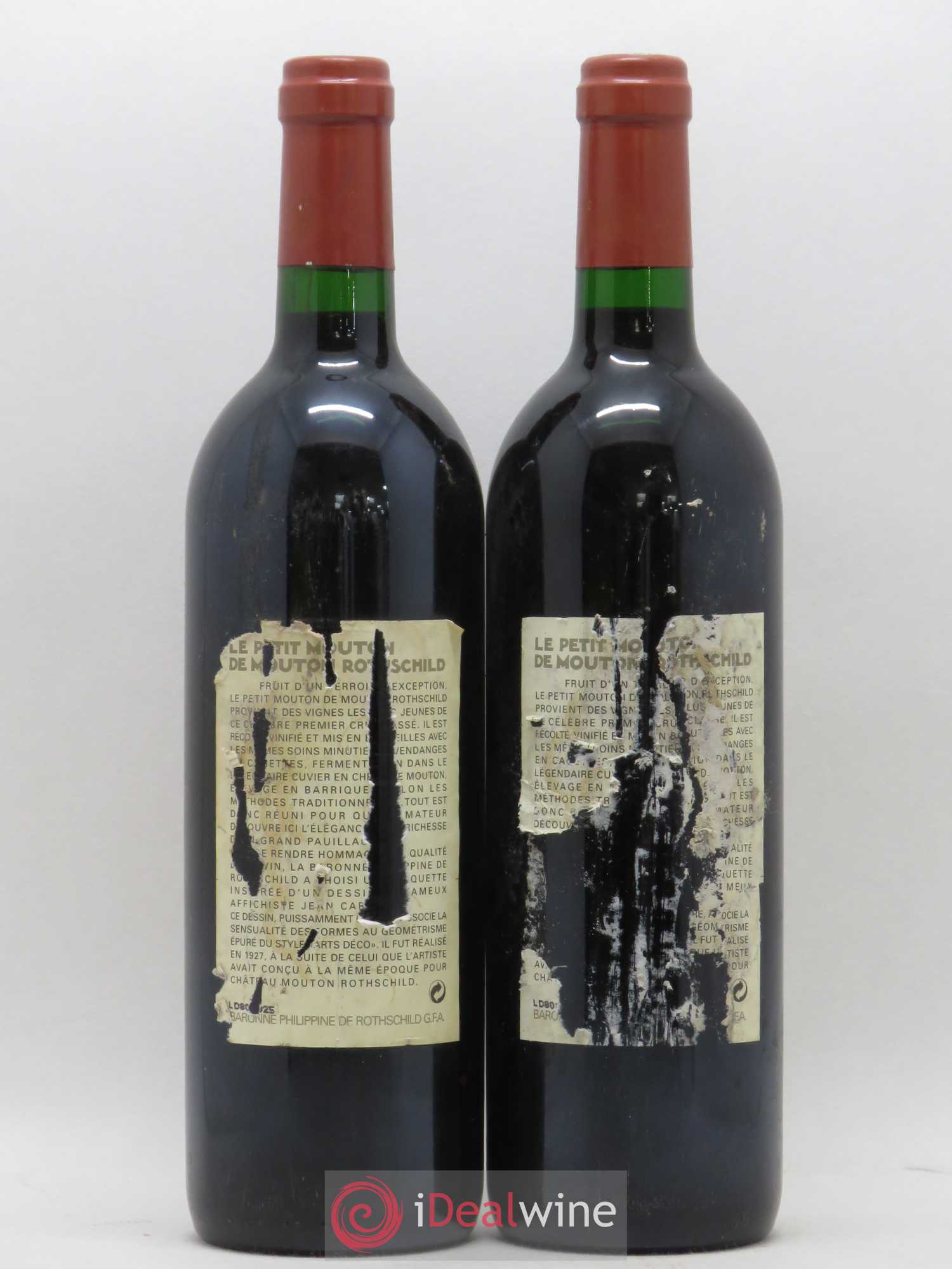 Petit Mouton Second Vin 1996 - Lot de 2 bouteilles - 1