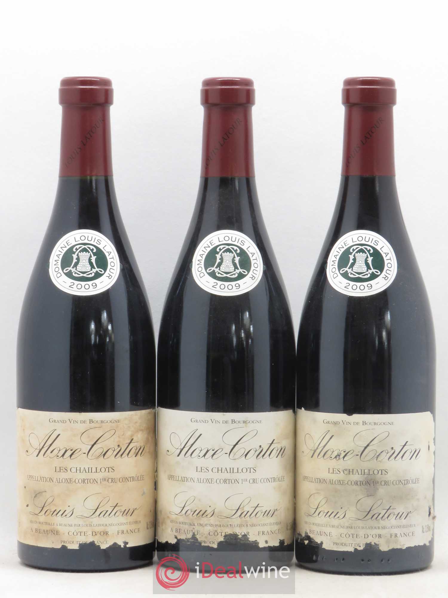 Aloxe-Corton 1er Cru Les Chaillots Louis Latour 2009 - Lot de 3 bouteilles - 0