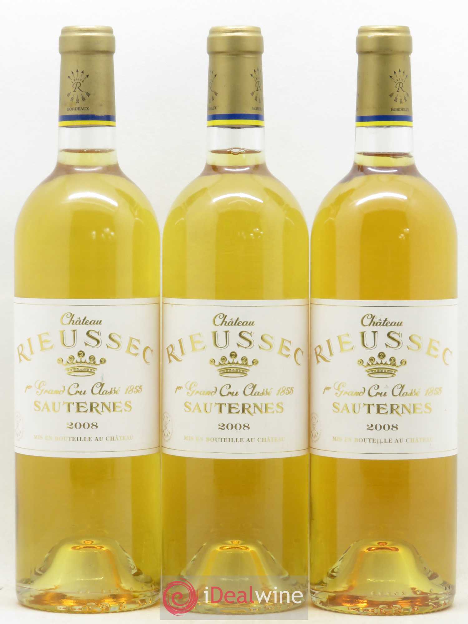 Château Rieussec 1er Grand Cru Classé 2008 - Lotto di 3 bottiglie - 0