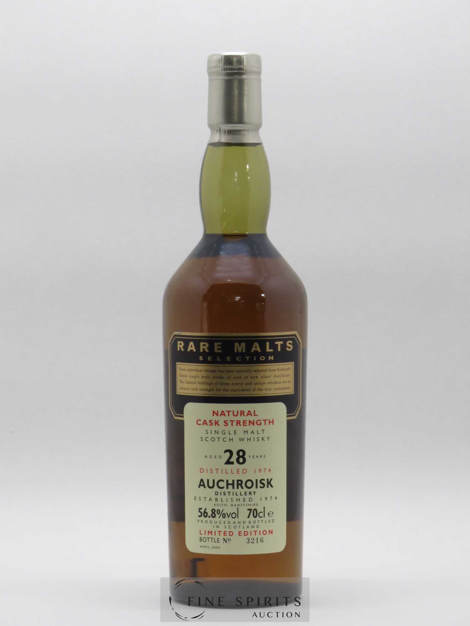 Auchroisk 28 years 1974 Of. Rare Malts Selection Natural Cask Strengh - bottled 2003 Limited Edition - Posten von 1 Flasche - 1