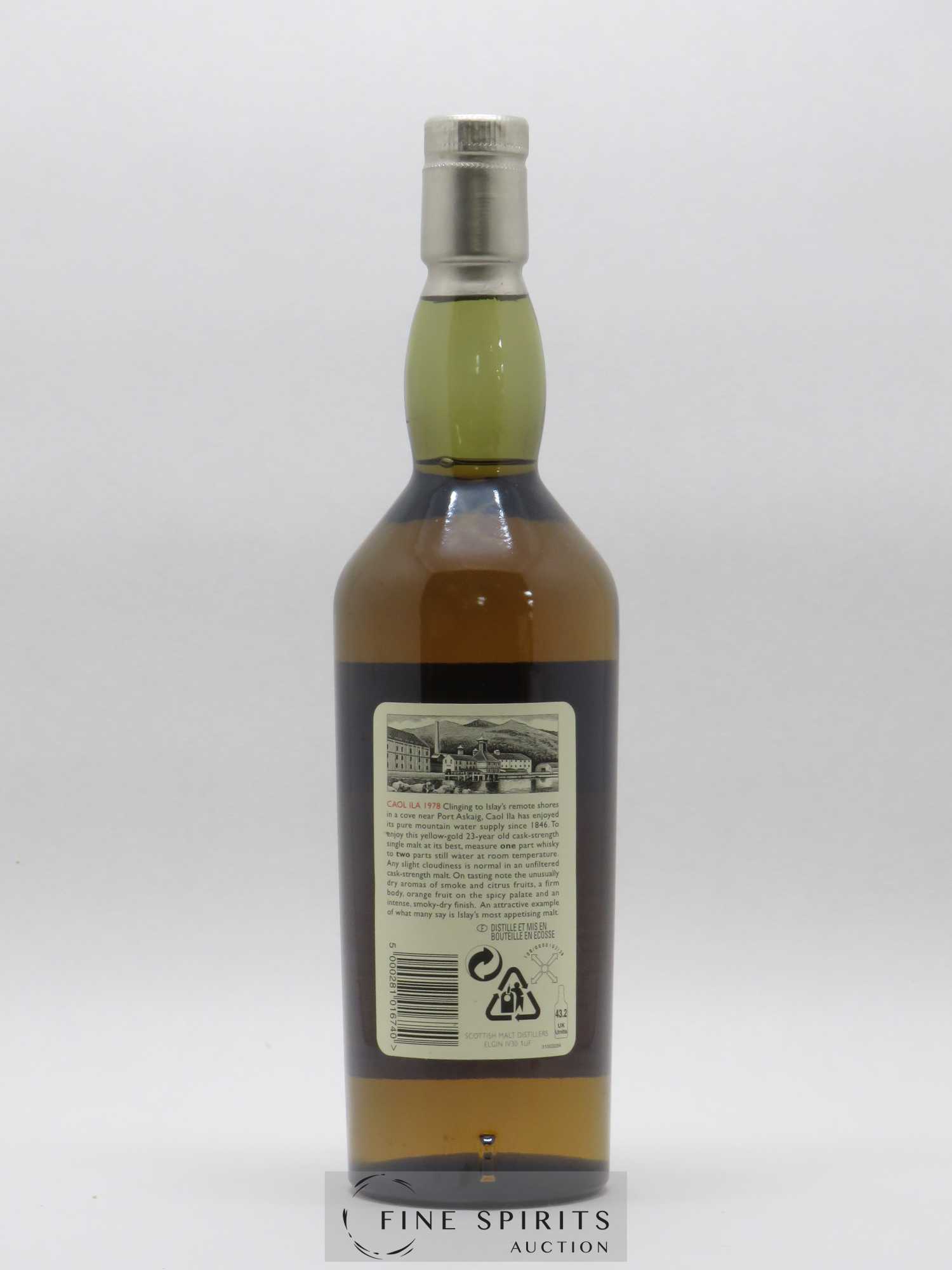 Caol Ila 23 years 1978 Of. Rare Malts Selection Natural Cask Strengh - bottled 2002 Limited Edition - Lot de 1 bouteille - 1