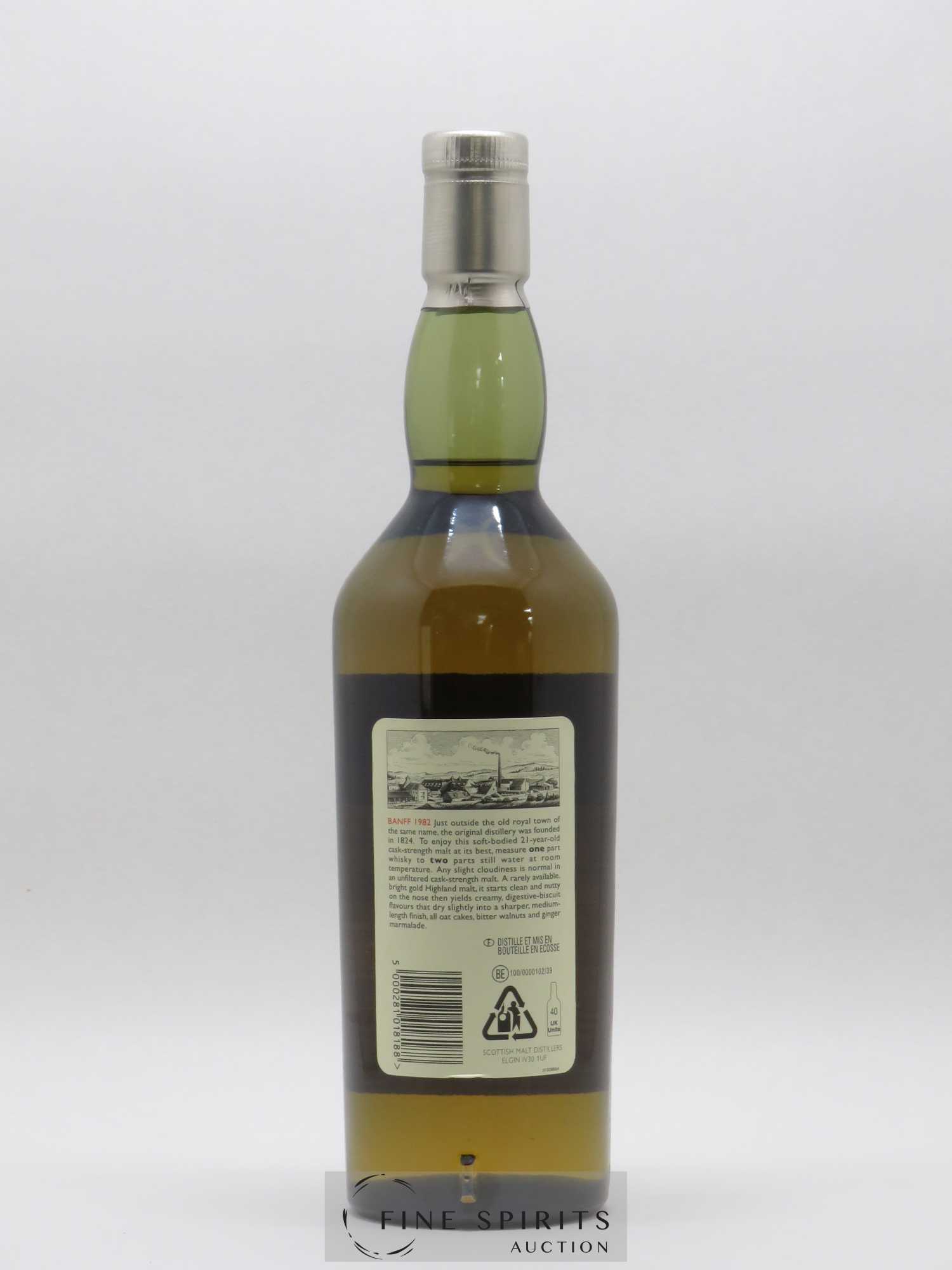 Banff 21 years 1982 Of. Rare Malts Selection Natural Cask Strengh - bottled 2004 Limited Edition - Lot of 1 bottle - 2