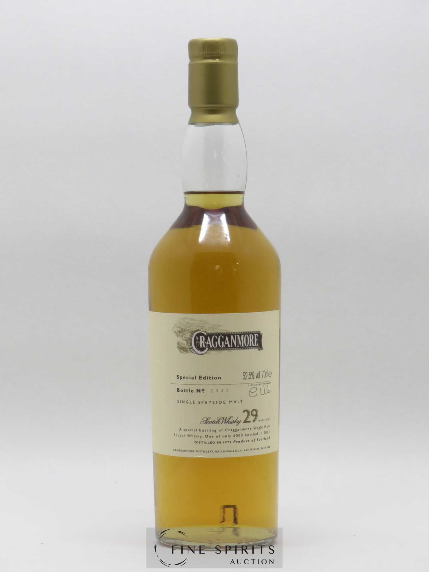 Cragganmore 29 years 1973 Of. bottled in 2003 Special Edition - Lot de 1 bouteille - 0