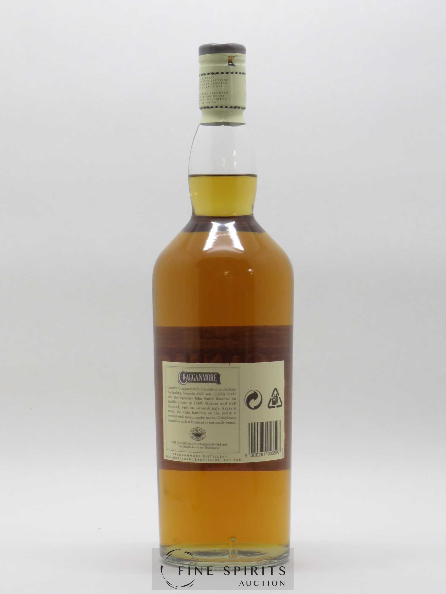 Cragganmore 12 years Of. (100cl.) - Lot de 1 bouteille - 2