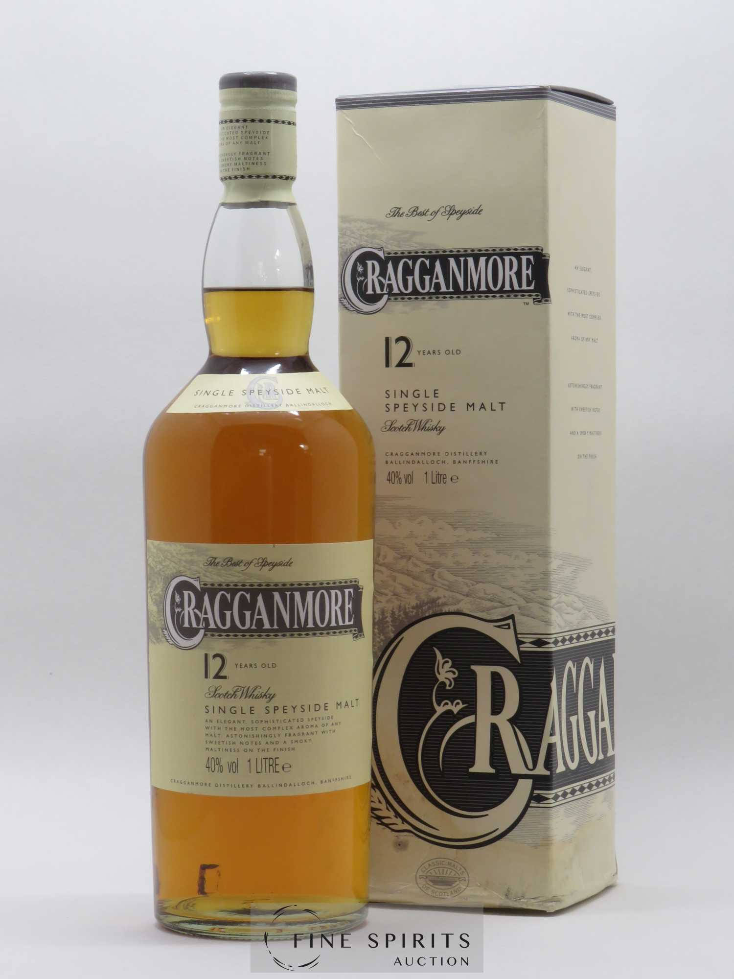 Cragganmore 12 years Of. (100cl.) - Lot de 1 bouteille - 0