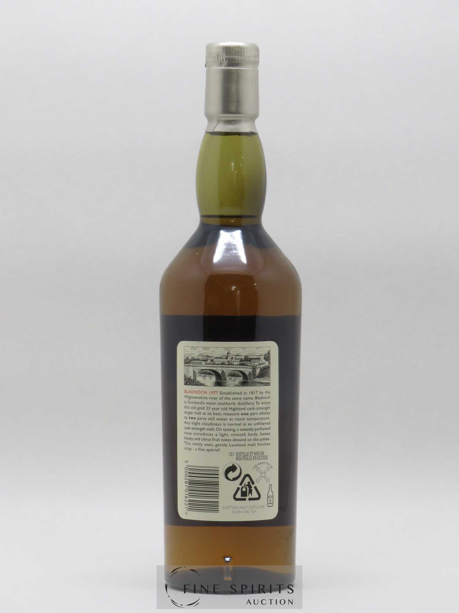 Bladnoch 23 years 1977 Of. Rare Malts Selection Natural Cask Strengh - bottled 2001 Limited Edition - Lot de 1 bouteille - 1