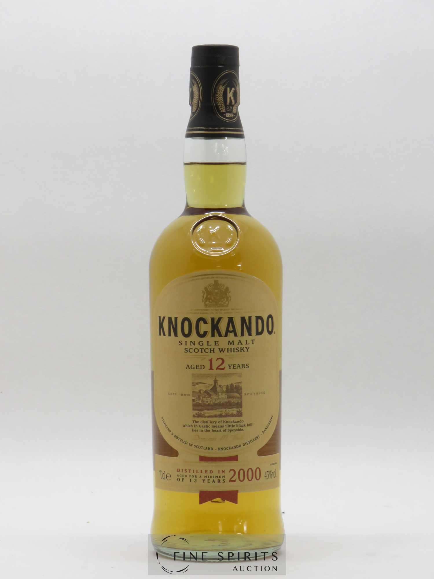 Knockando 12 years 2000 Of. - Lot de 1 bouteille - 1