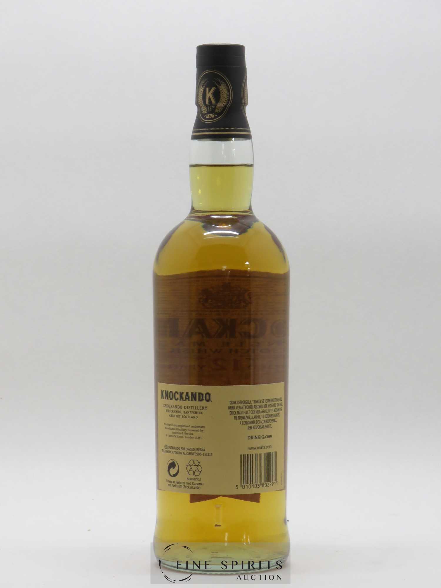Knockando 12 years 2000 Of. - Lot de 1 bouteille - 2