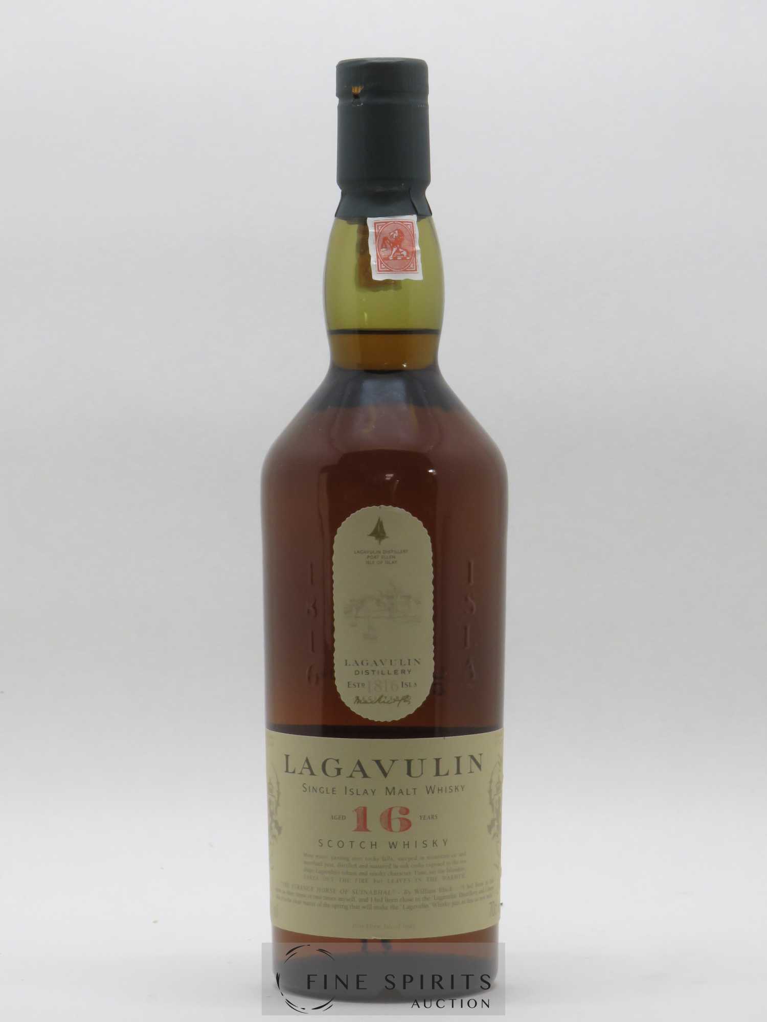 Lagavulin 16 years Of. (70cl.) - Lot de 1 bouteille - 1