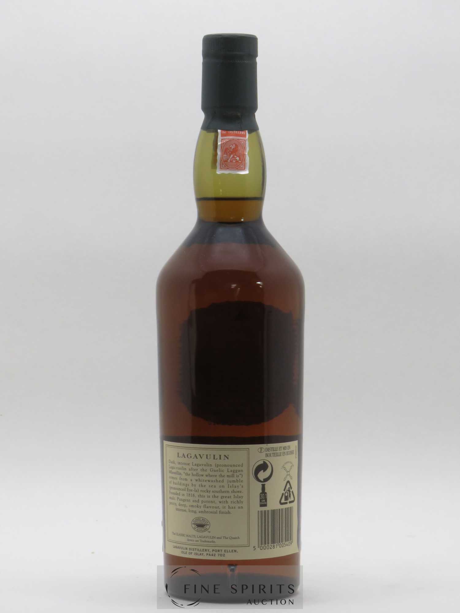 Lagavulin 16 years Of. (70cl.) - Lot de 1 bouteille - 2