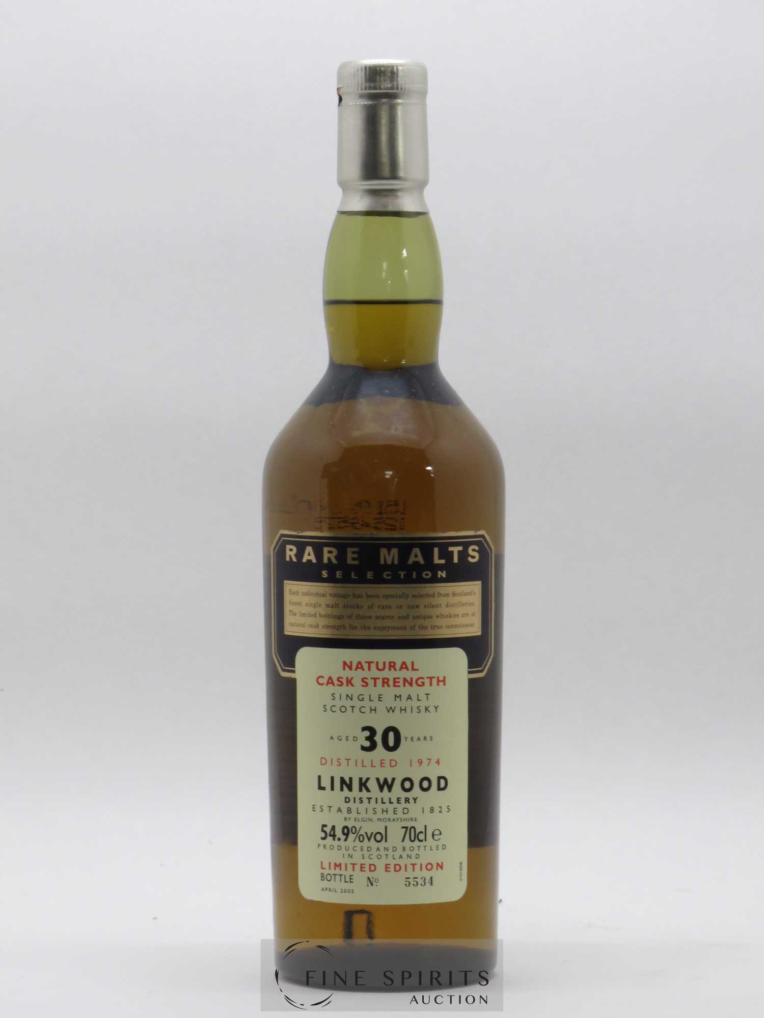 Linkwood 30 years 1974 Of. Rare Malts Selection Natural Cask Strengh - bottled 2005 Limited Edition - Lot de 1 bouteille - 1