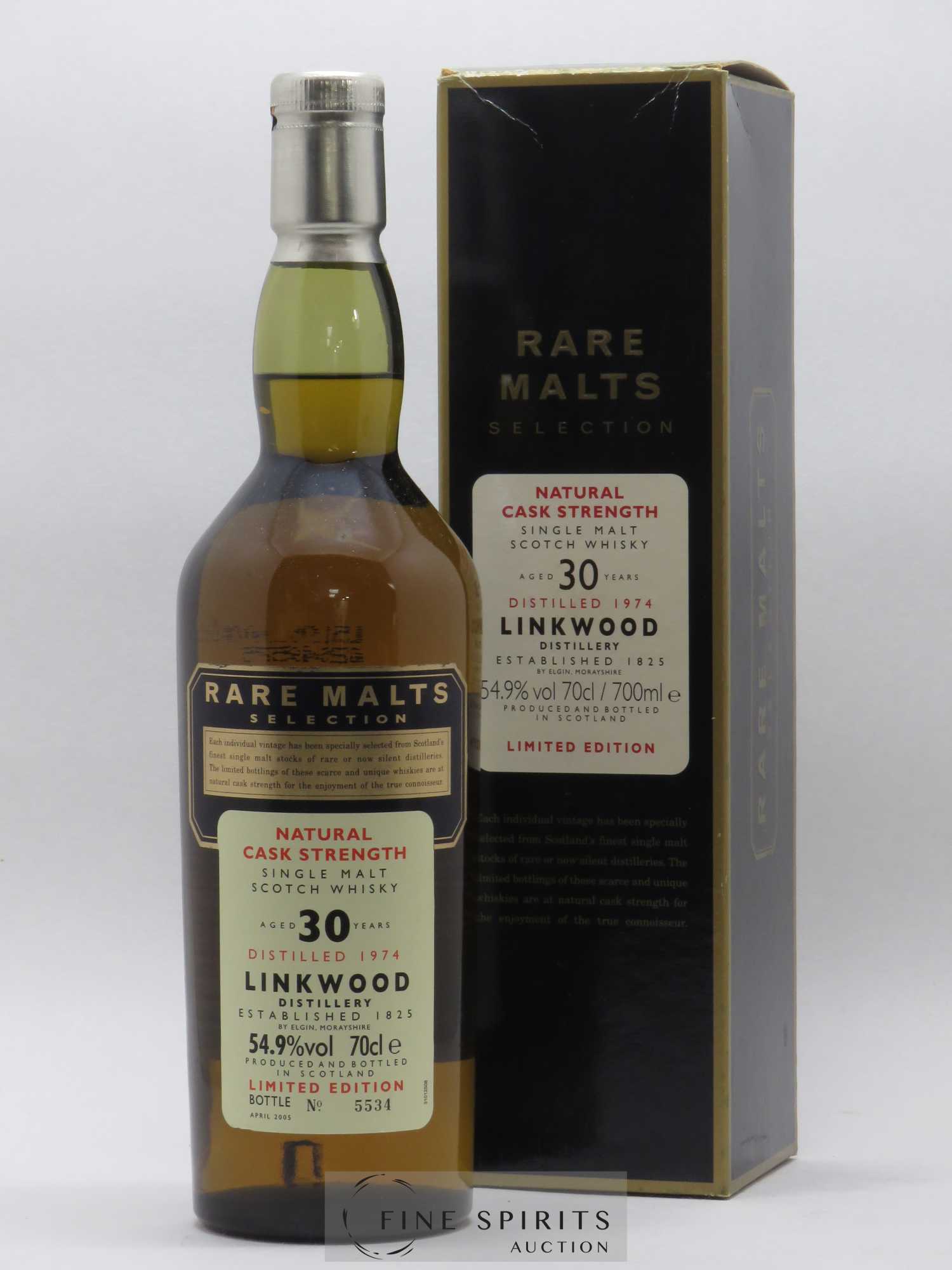 Linkwood 30 years 1974 Of. Rare Malts Selection Natural Cask Strengh - bottled 2005 Limited Edition - Lot de 1 bouteille - 0
