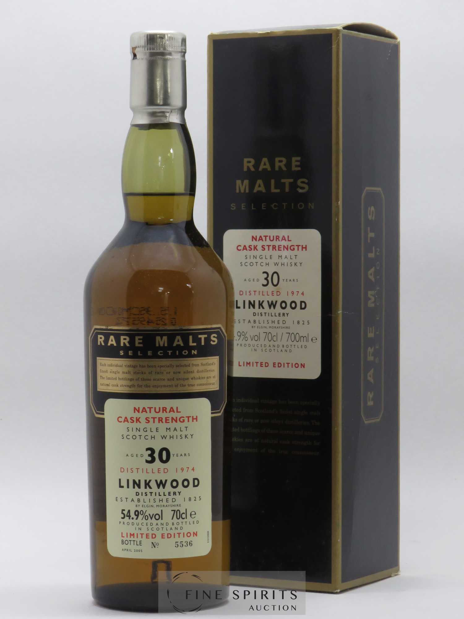 Linkwood 30 years 1974 Of. Rare Malts Selection Natural Cask Strengh - bottled 2005 Limited Edition - Lot de 1 bouteille - 0