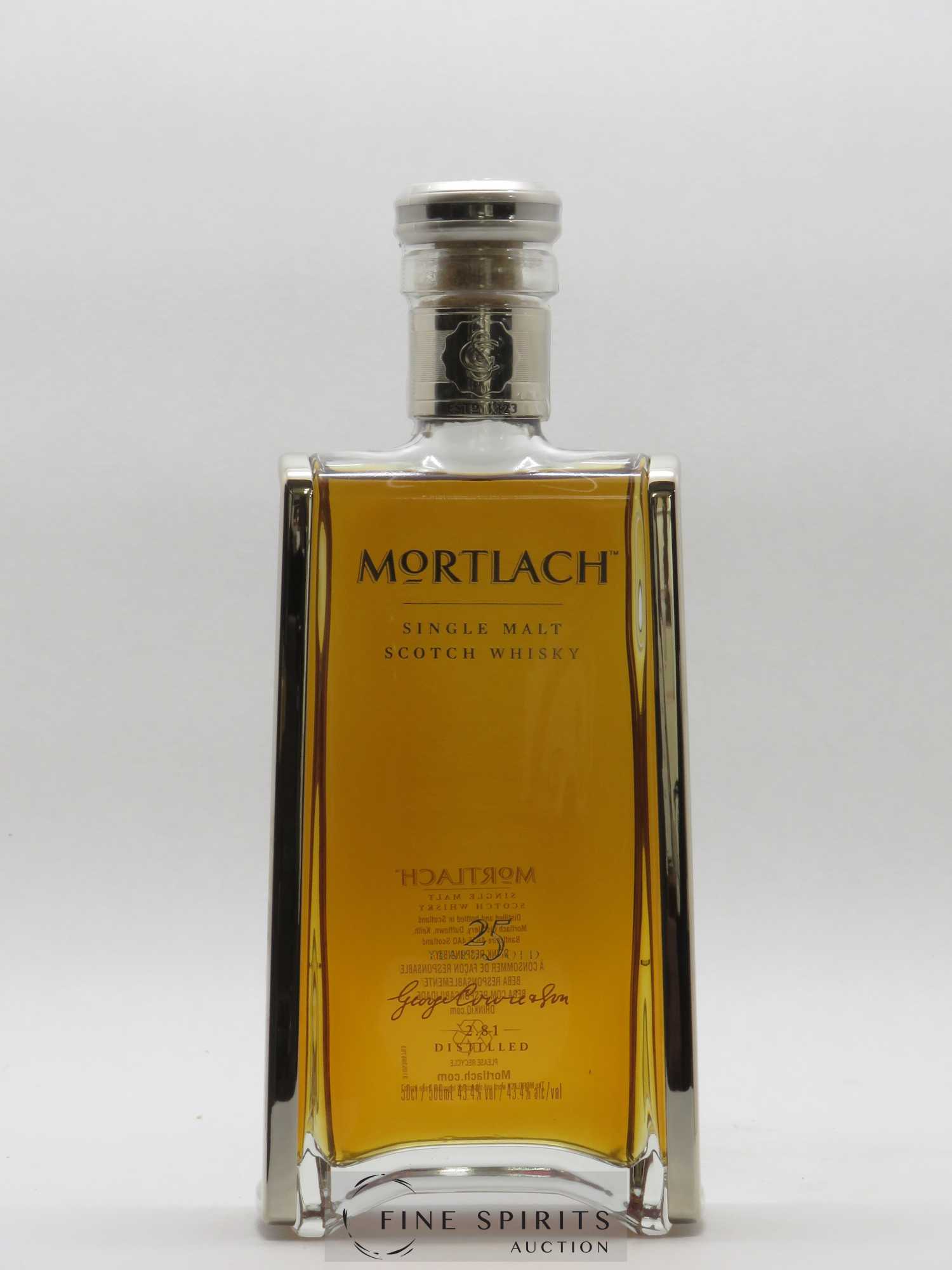 Mortlach 25 years Of. 2.81 Distilled 50CL - Lot de 1 bouteille - 1