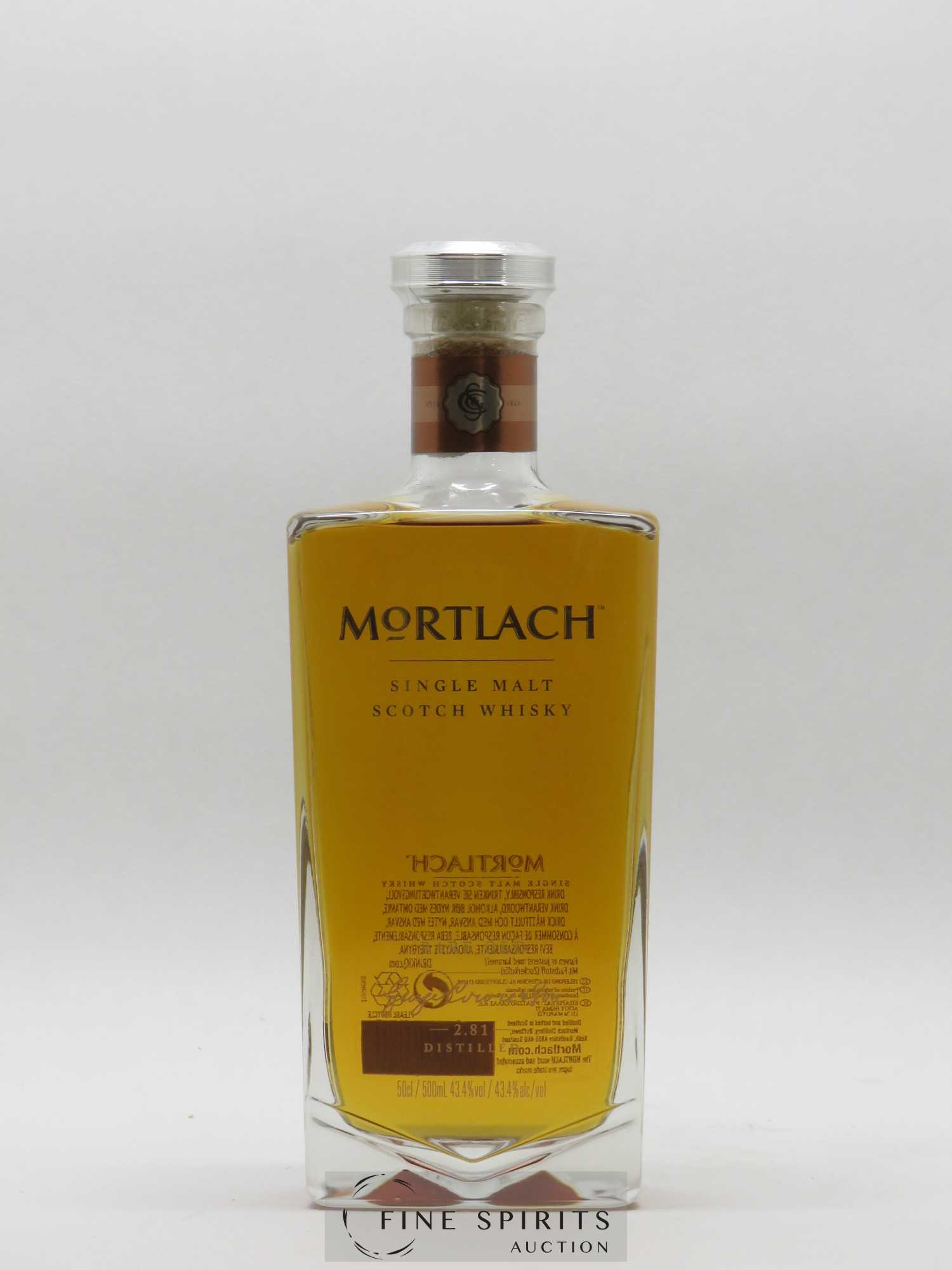 Whisky Mortlach Of. Rare Old 2.81 Distilled Gordon & Macphail 50cl - Lot de 1 bouteille - 1