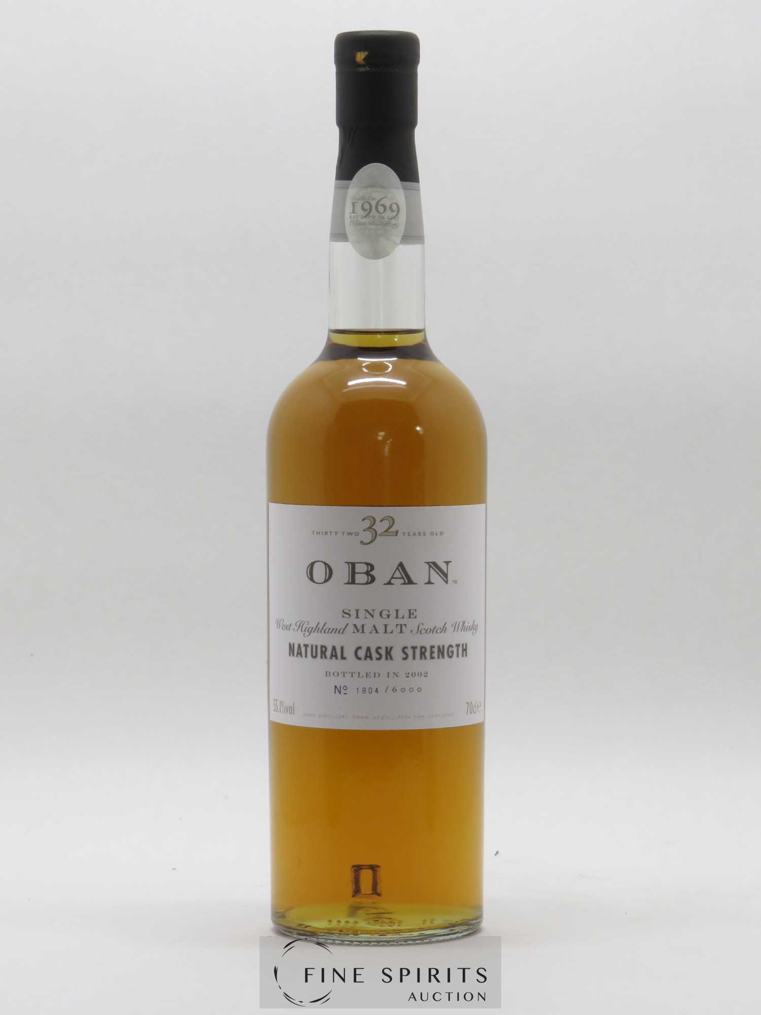 Oban 32 years 1969 Of. bottled in 2002 Natural Cask Strengh - Lot of 1 bottle - 1