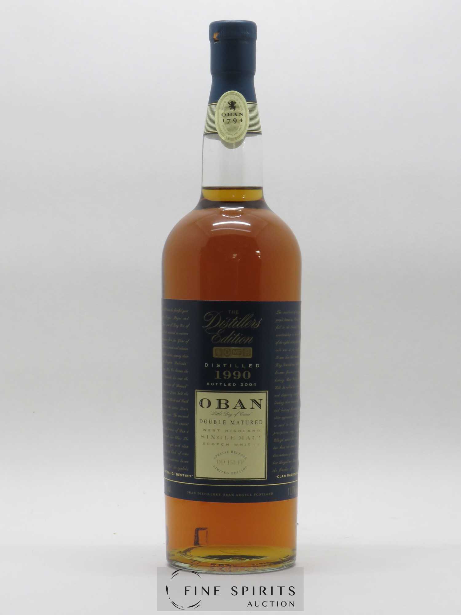 Oban 1990 Of. The Distillers Edition Special Release OD 153.FP - bottled in 2004 Double Matured - Posten von 1 Flasche - 1