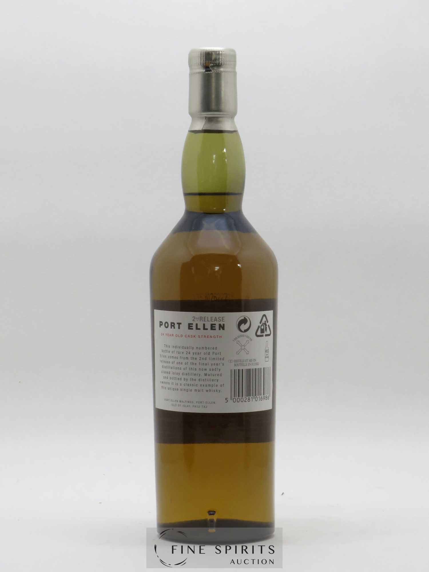 Port Ellen 24 years 1978 Of. 2nd Release Natural Cask Strength - One of 12000 - bottled in 2002 Limited Edition - Lot de 1 bouteille - 2