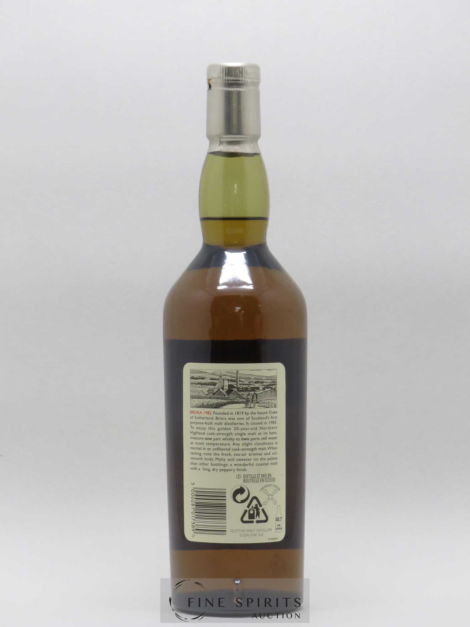 Brora 20 years 1982 Of. Rare Malts Selection Natural Cask Strengh - bottled 2003 Limited Edition - Lot de 1 bouteille - 1