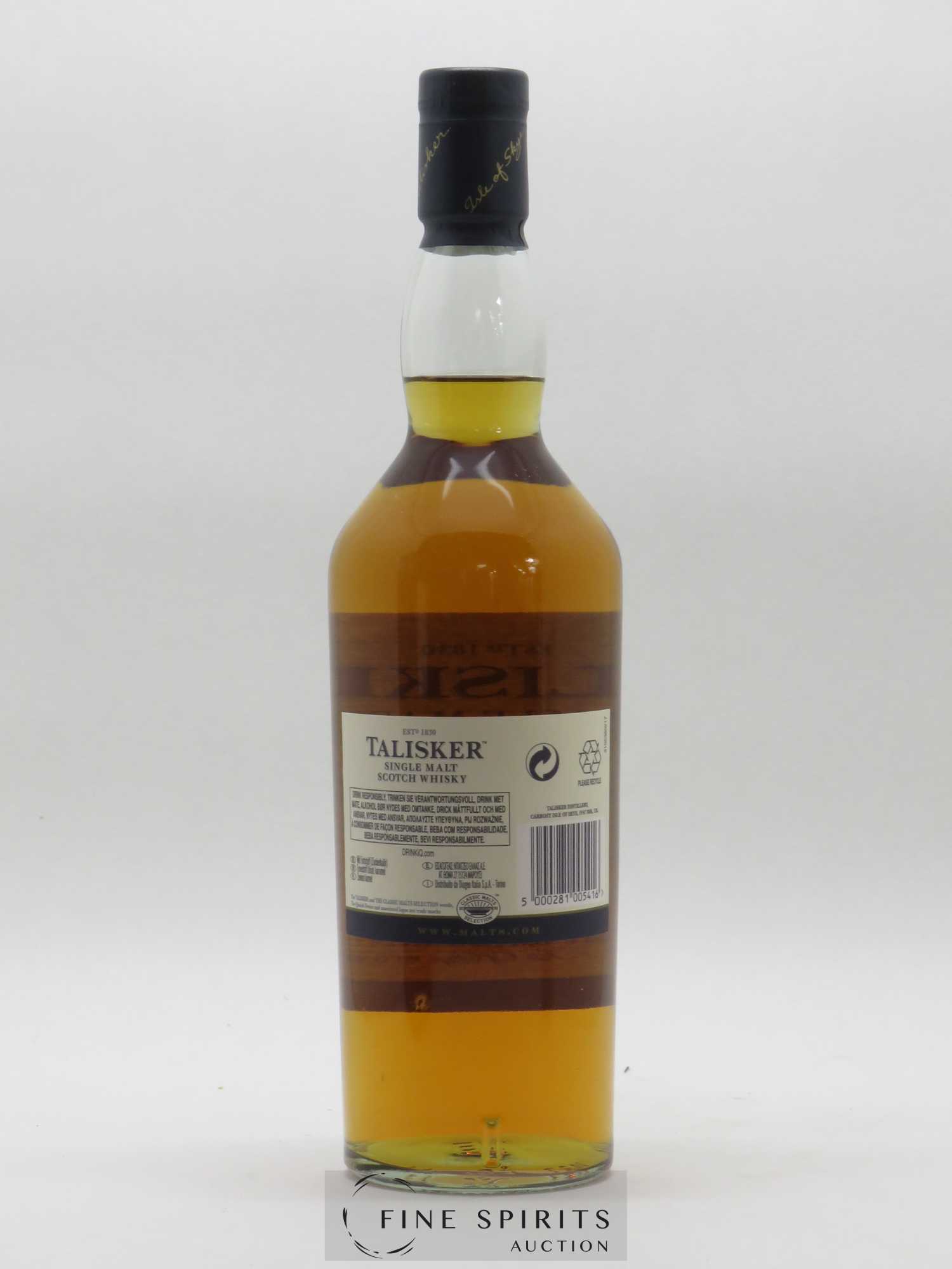 Talisker 10 years Of. - Lot de 1 bouteille - 2