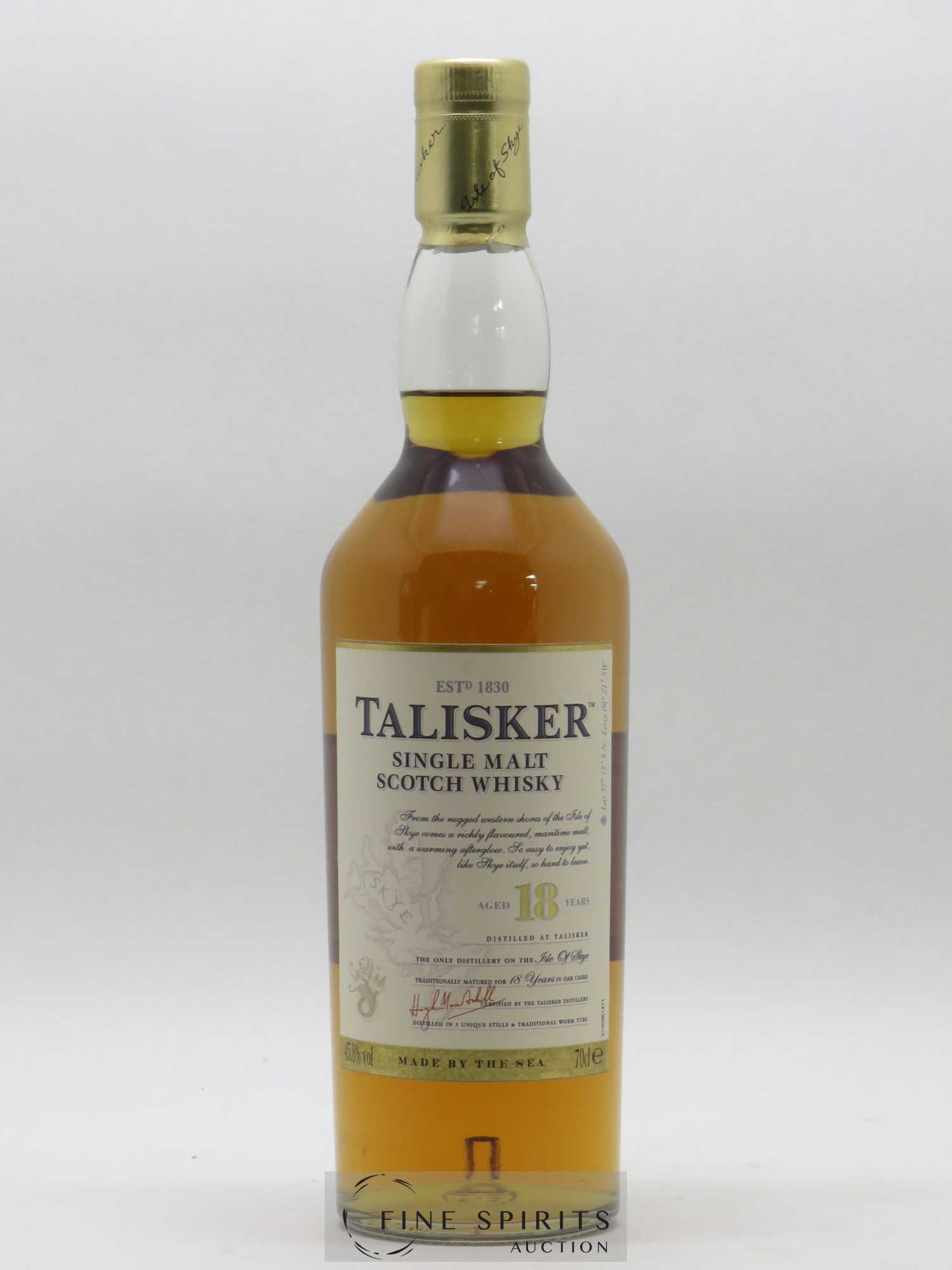 Talisker 18 years Of. 70cl - Posten von 1 Flasche - 1