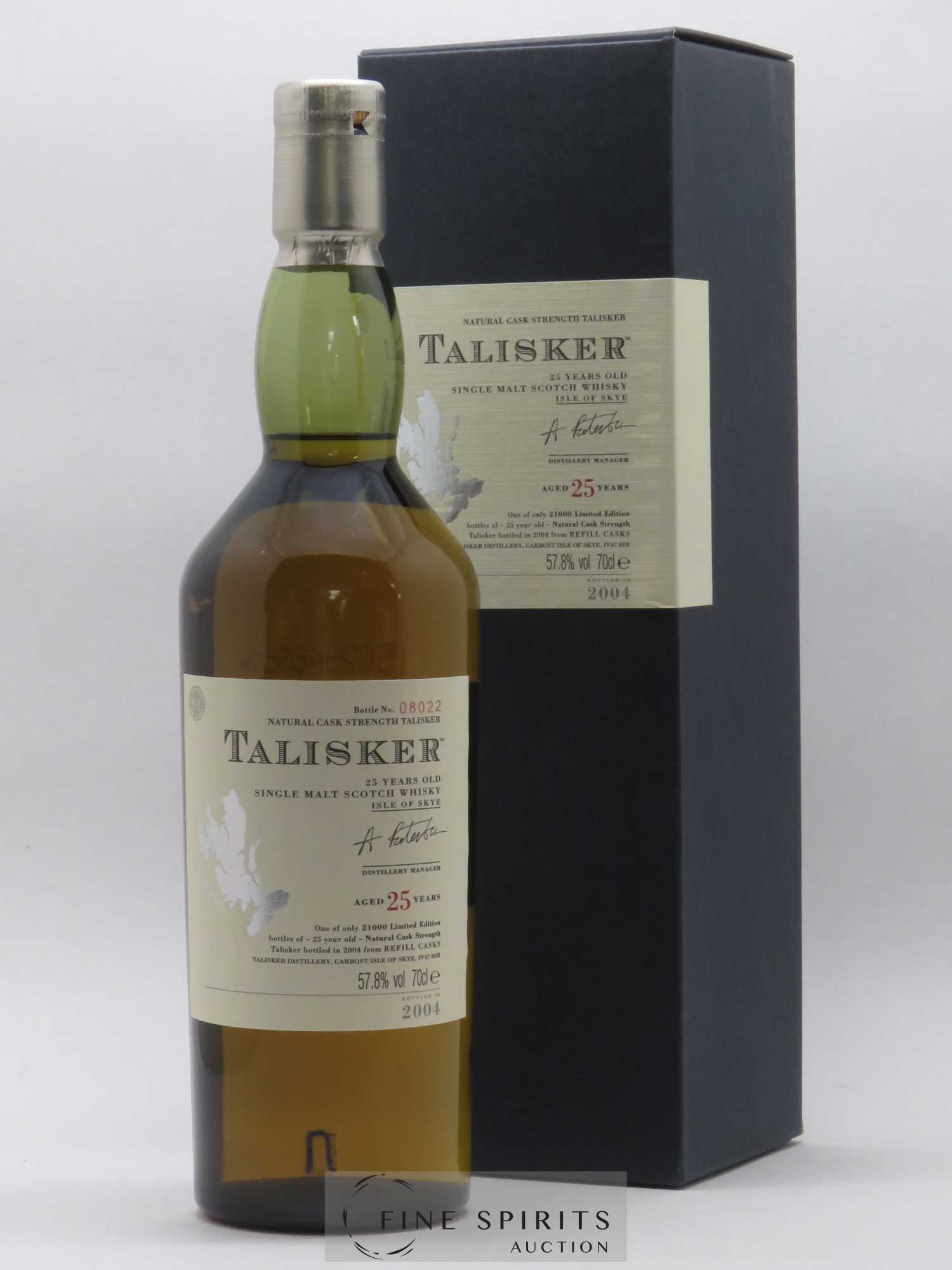 Talisker 25 years Of. Natural Cask Strengh Refill Casks - bottled in 2004 Limited Edition - Lot de 1 bouteille - 0