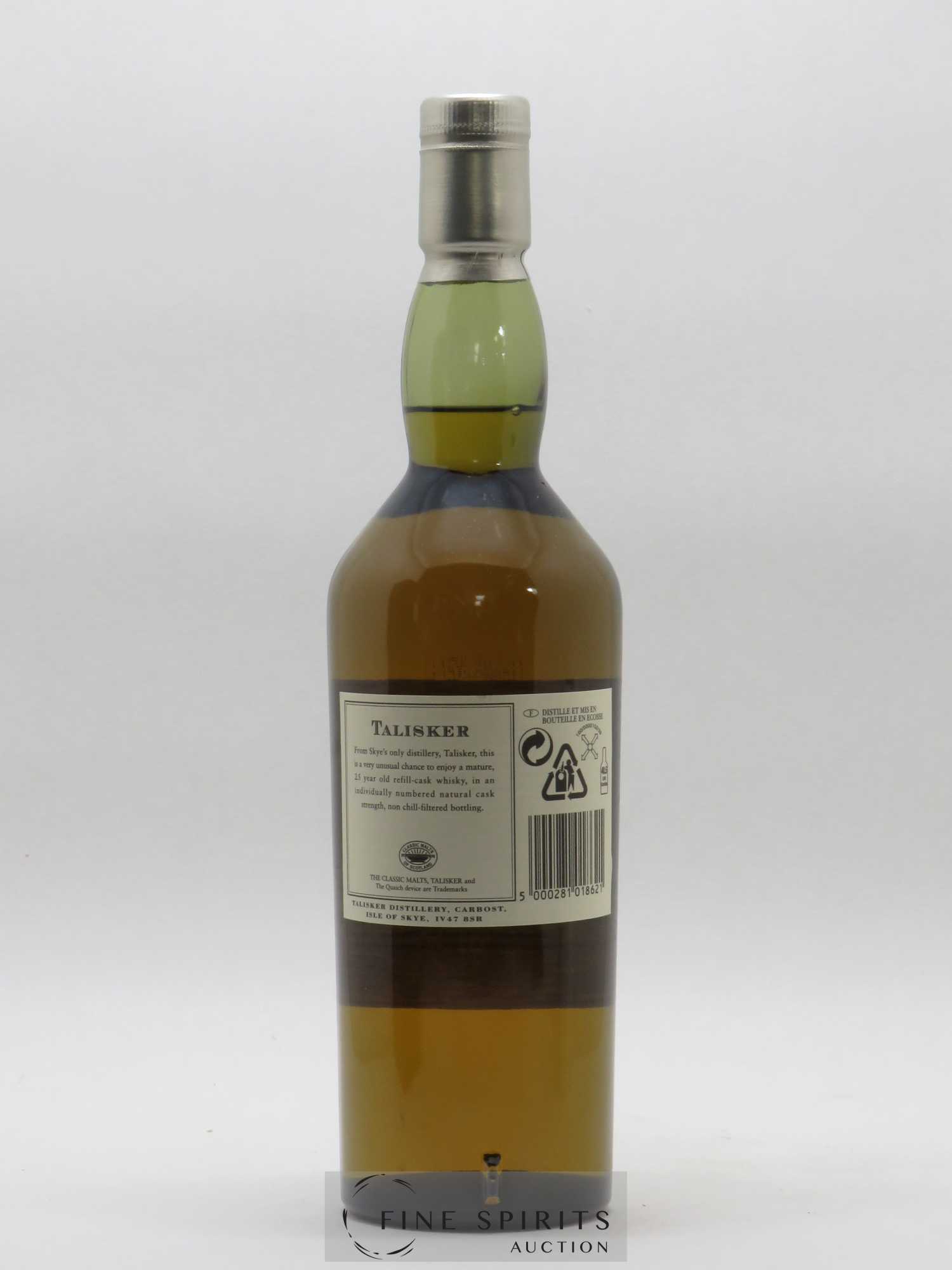 Talisker 25 years Of. Natural Cask Strengh Refill Casks - bottled in 2004 Limited Edition - Posten von 1 Flasche - 2