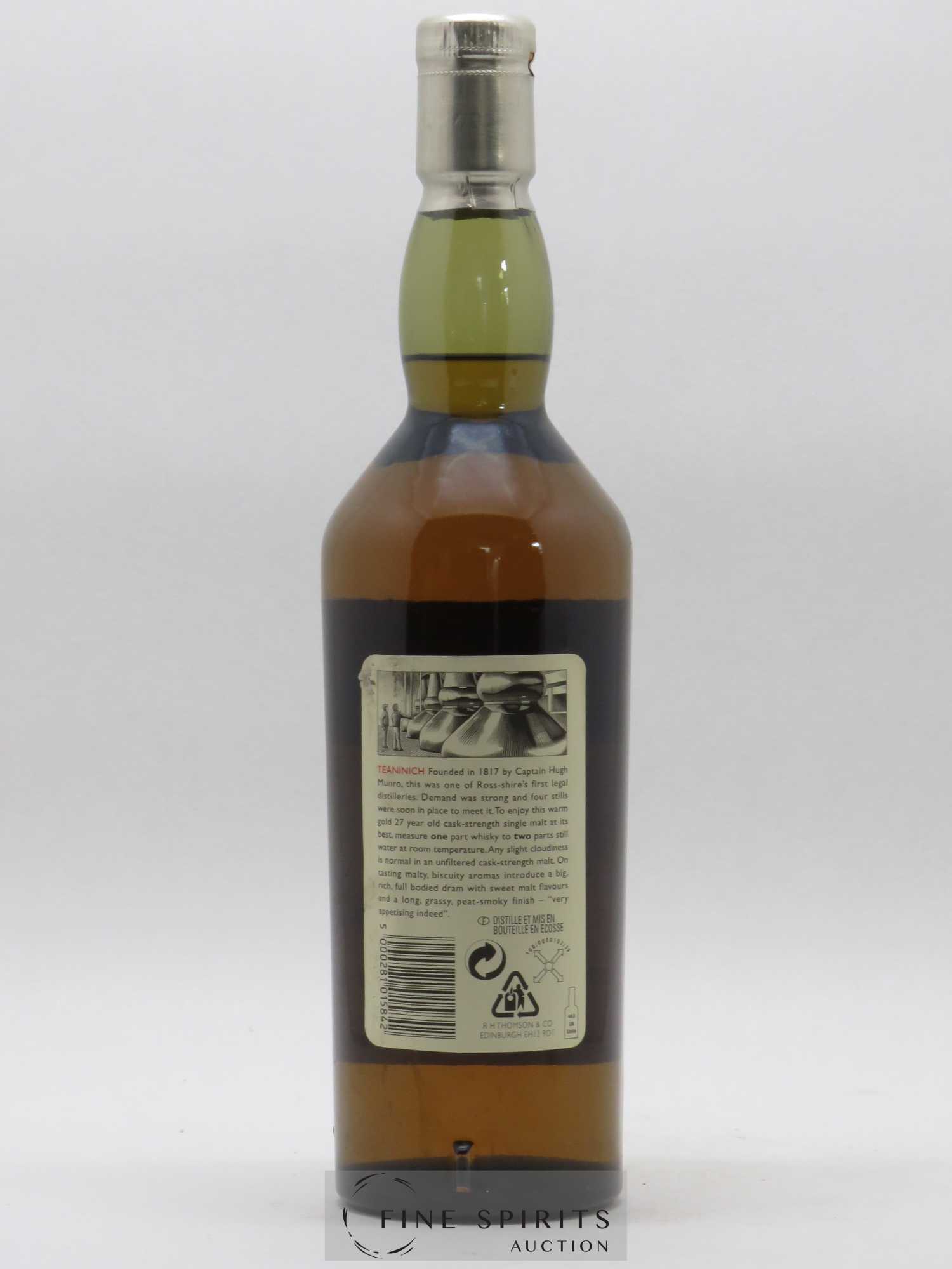 Teaninich 27 years 1972 Of. Rare Malts Selection Natural Cask Strengh - bottled 2000 Limited Edition - Lot de 1 bouteille - 1