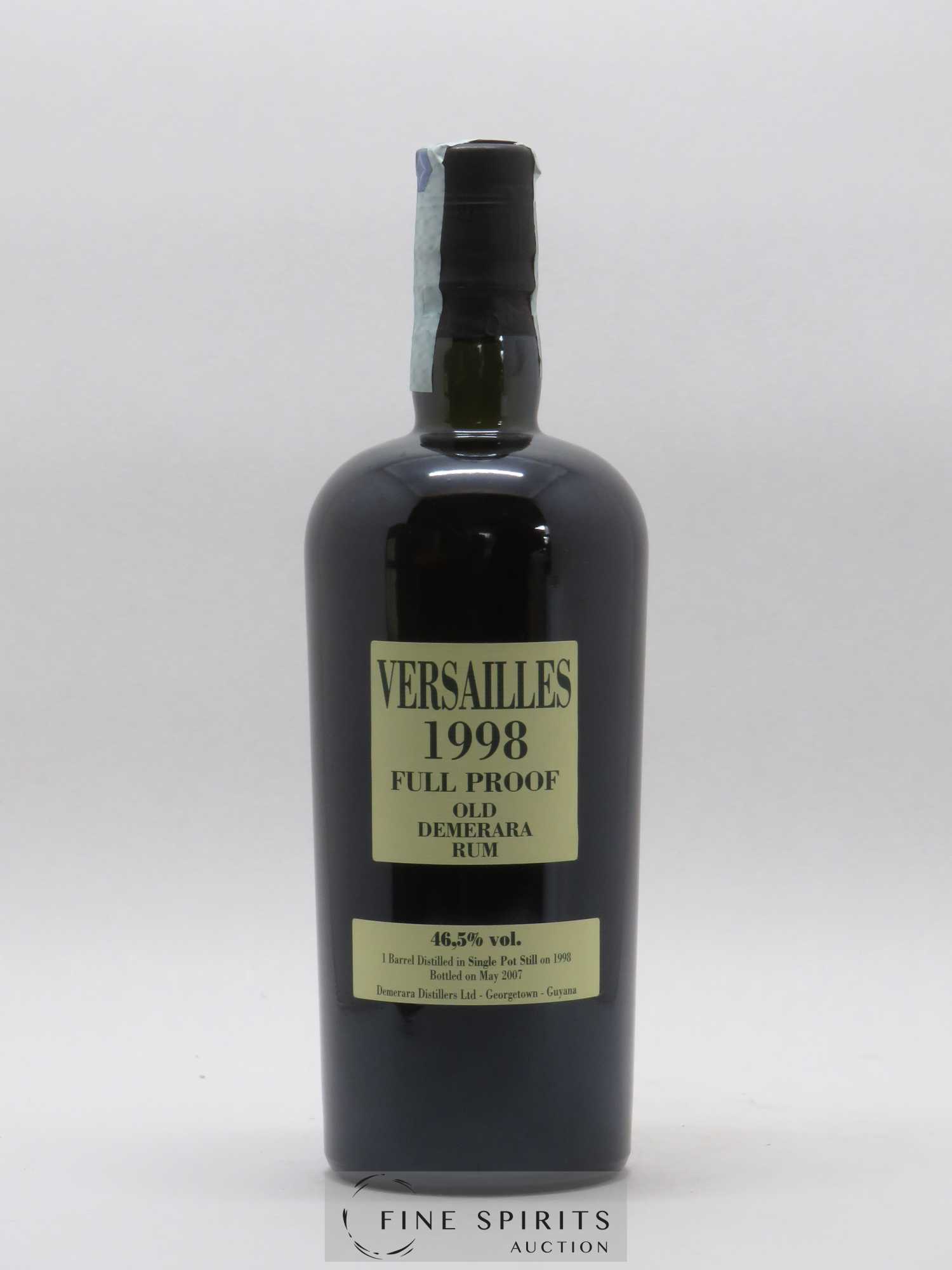 Versailles 9 years 1998 Velier Full Proof Barrels VSG - bottled in 2007 - Lot de 1 bouteille - 1