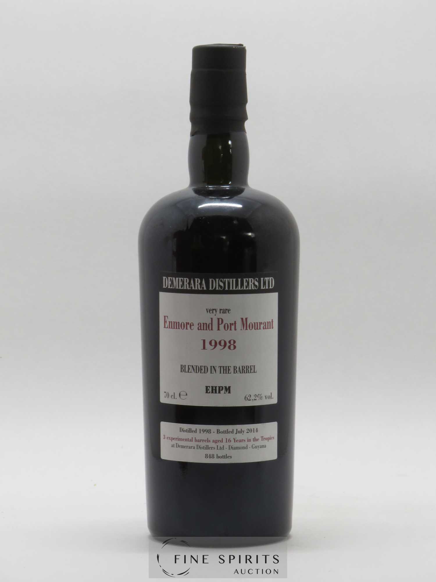 Enmore And Port Mourant 16 years 1998 Velier Very Rare Barrels EHPM - One of 848 - bottled 2014 - Lot of 1 bottle - 1