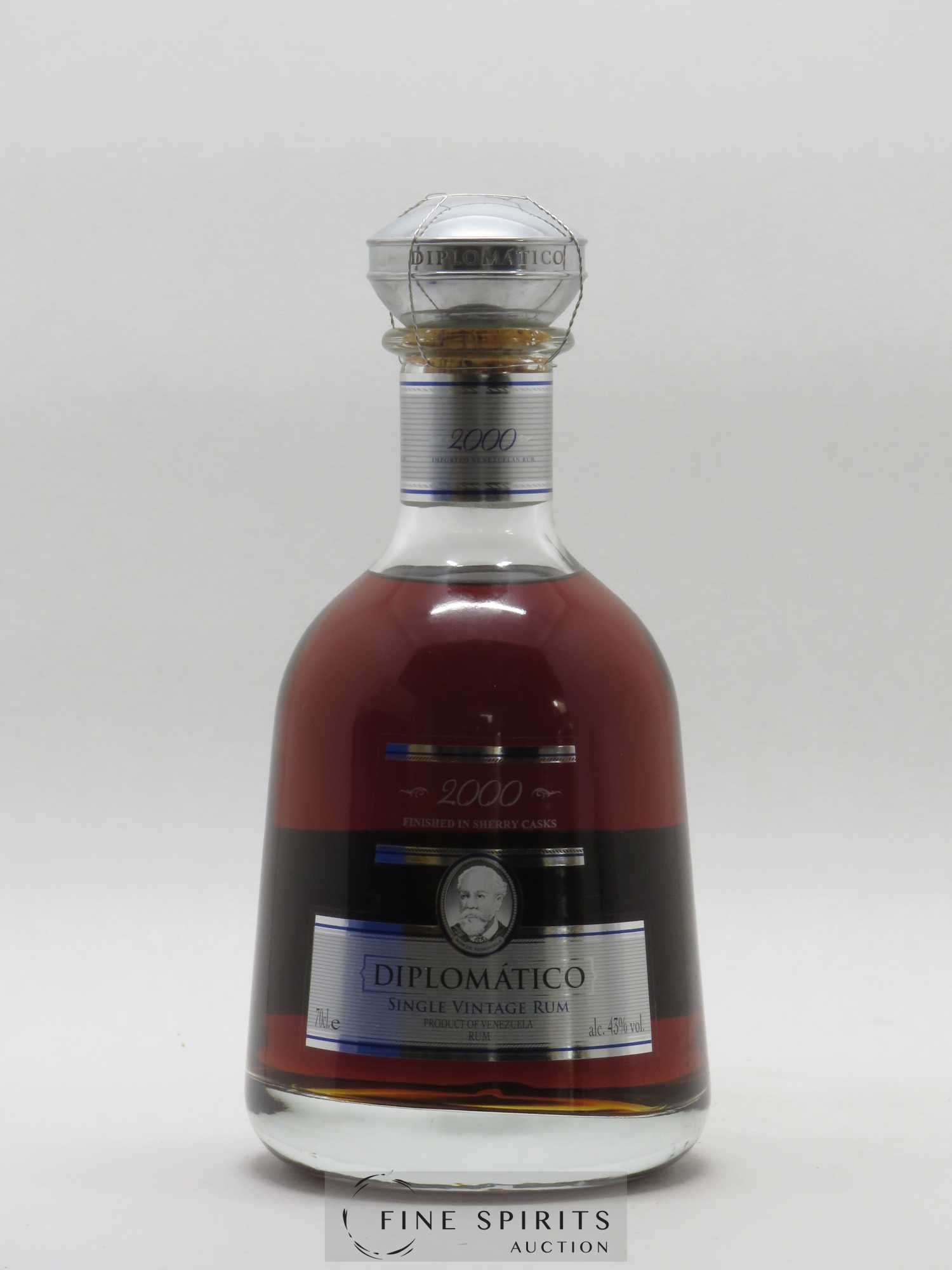 Diplomatico 2000 Of. Finished in Sherry Casks Single Vintage - Lot de 1 bouteille - 1