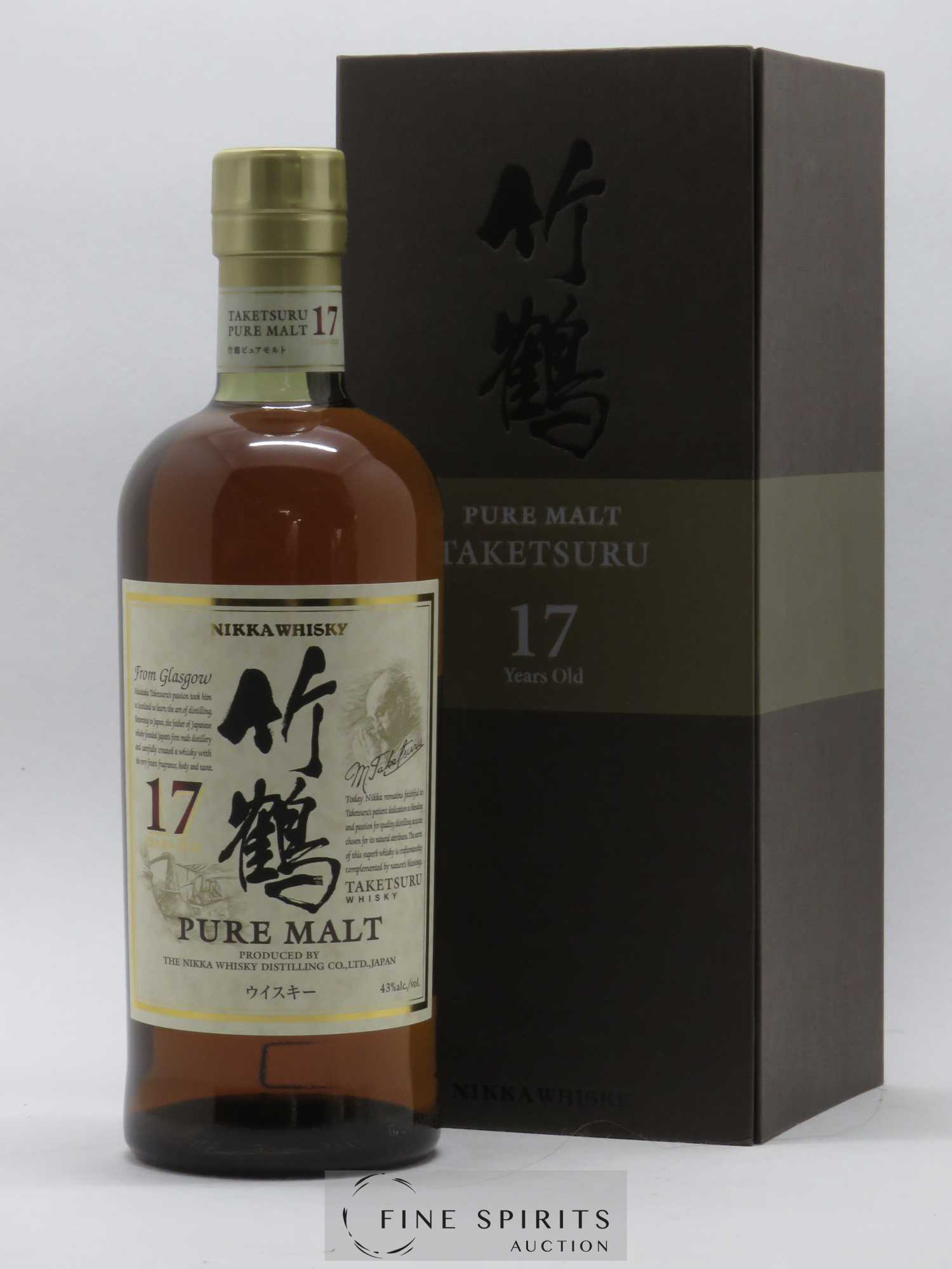 Taketsuru 17 years Of. Pure Malt Nikka Whisky - Lot de 1 bouteille - 0