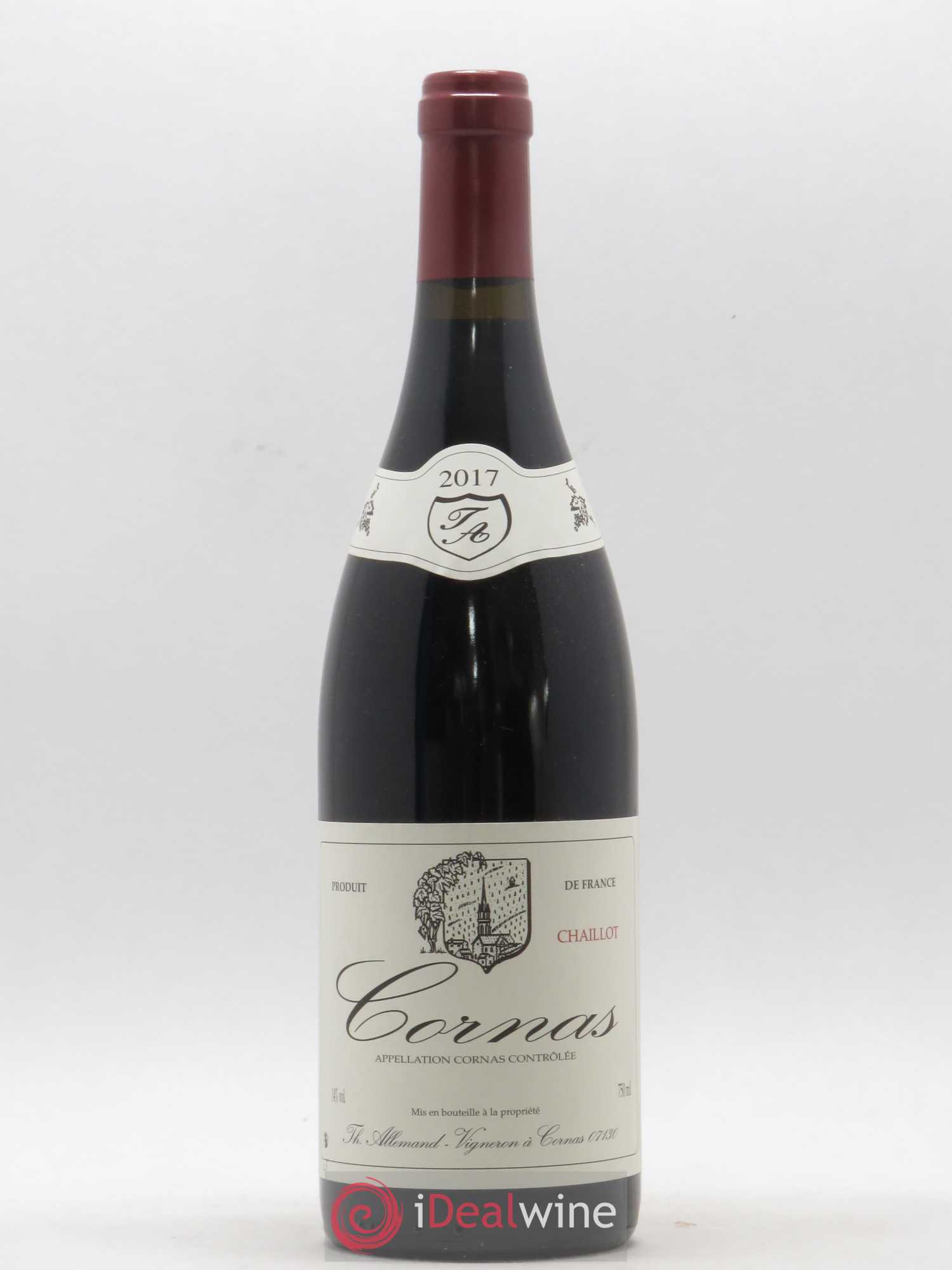 Cornas Chaillot Thierry Allemand 2017 - Lot de 1 bouteille - 0