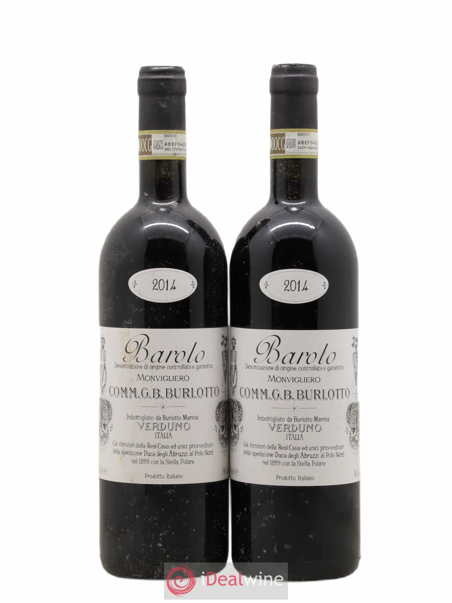 Barolo DOCG Monvigliero Comm. Giovan Battista Burlotto 2014 - Lot de 2 bouteilles - 0