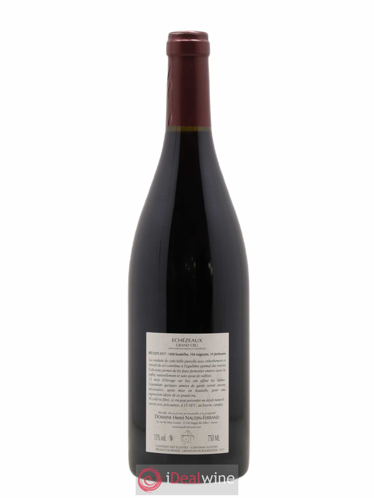 Echezeaux Grand Cru Naudin-Ferrand (Domaine) 2017 - Lot de 1 bouteille - 1