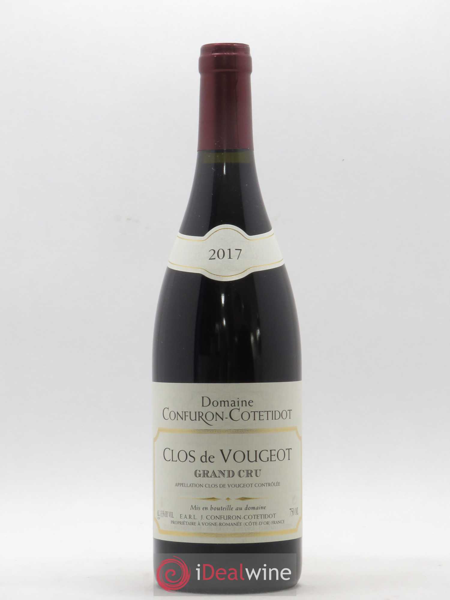 Clos de Vougeot Grand Cru Confuron-Cotetidot 2017 - Lot de 1 bouteille - 0