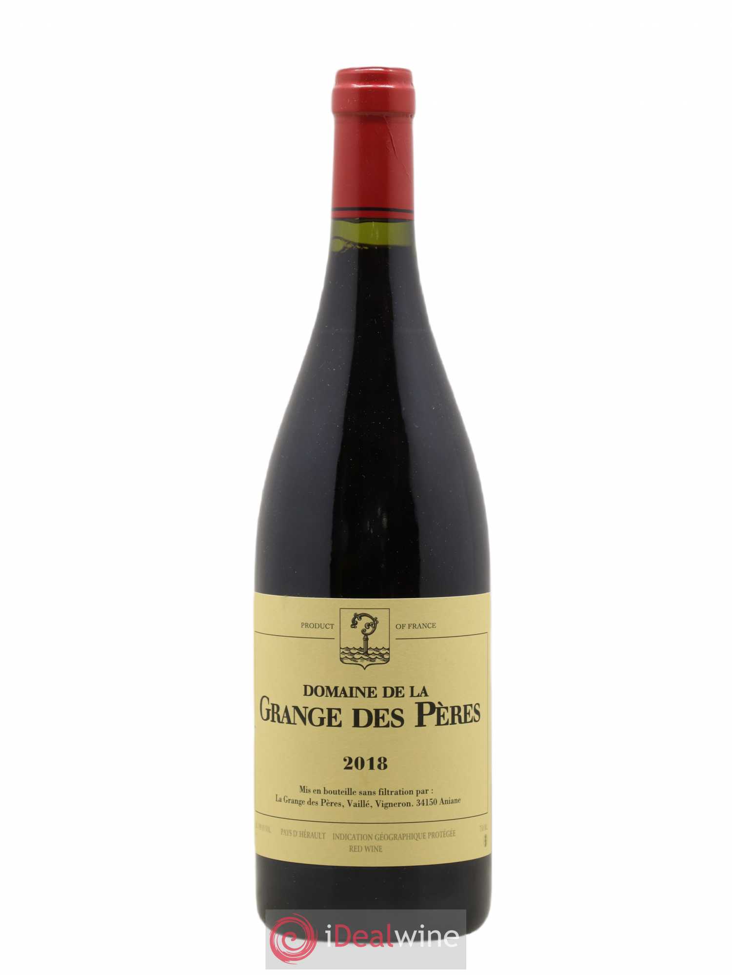 Pays d'Hérault Grange des Pères Laurent Vaillé 2018 - Lot de 1 bouteille - 0