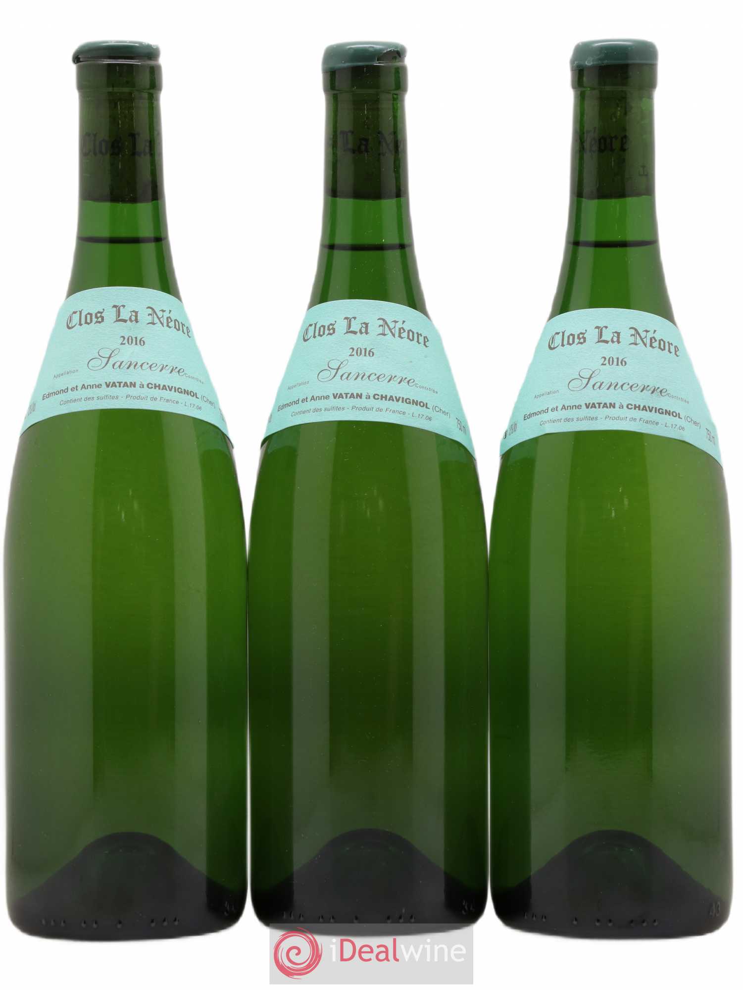 Sancerre Clos la Neore Edmond Vatan 2016 - Lot de 3 bouteilles - 0