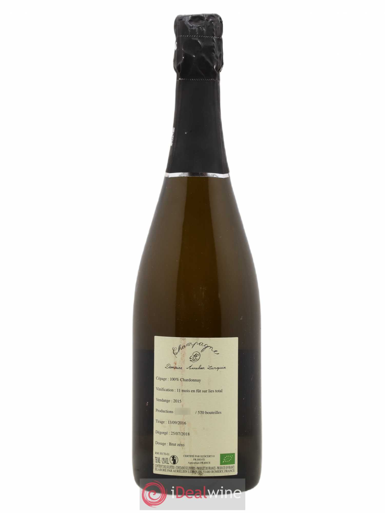 Chardonnay Aurélien Lurquin 2015 - Posten von 1 Flasche - 1