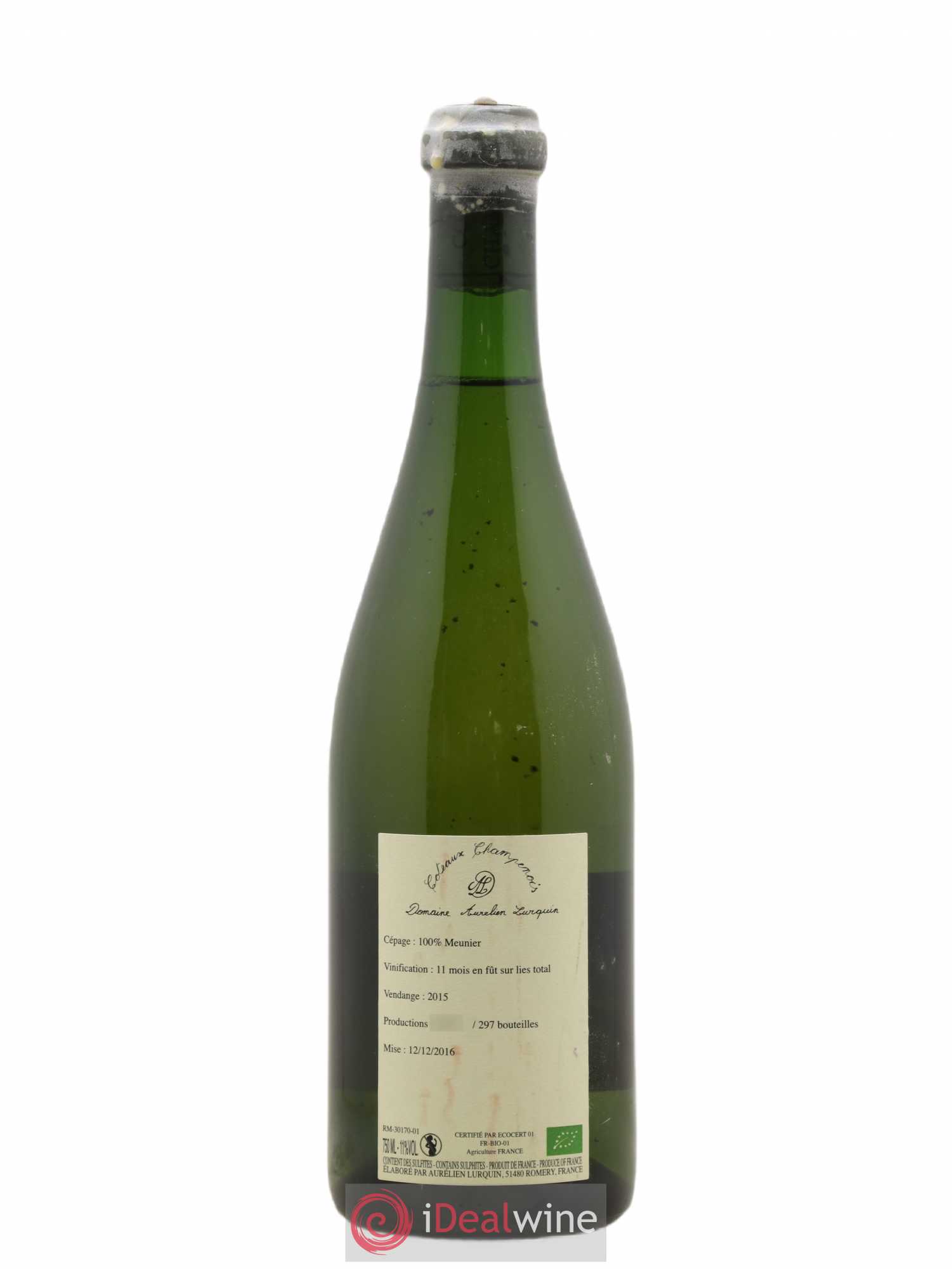 Coteaux Champenois Blanc de Noirs Les Crayères du Levant Aurélien Lurquin 2015 - Posten von 1 Flasche - 1
