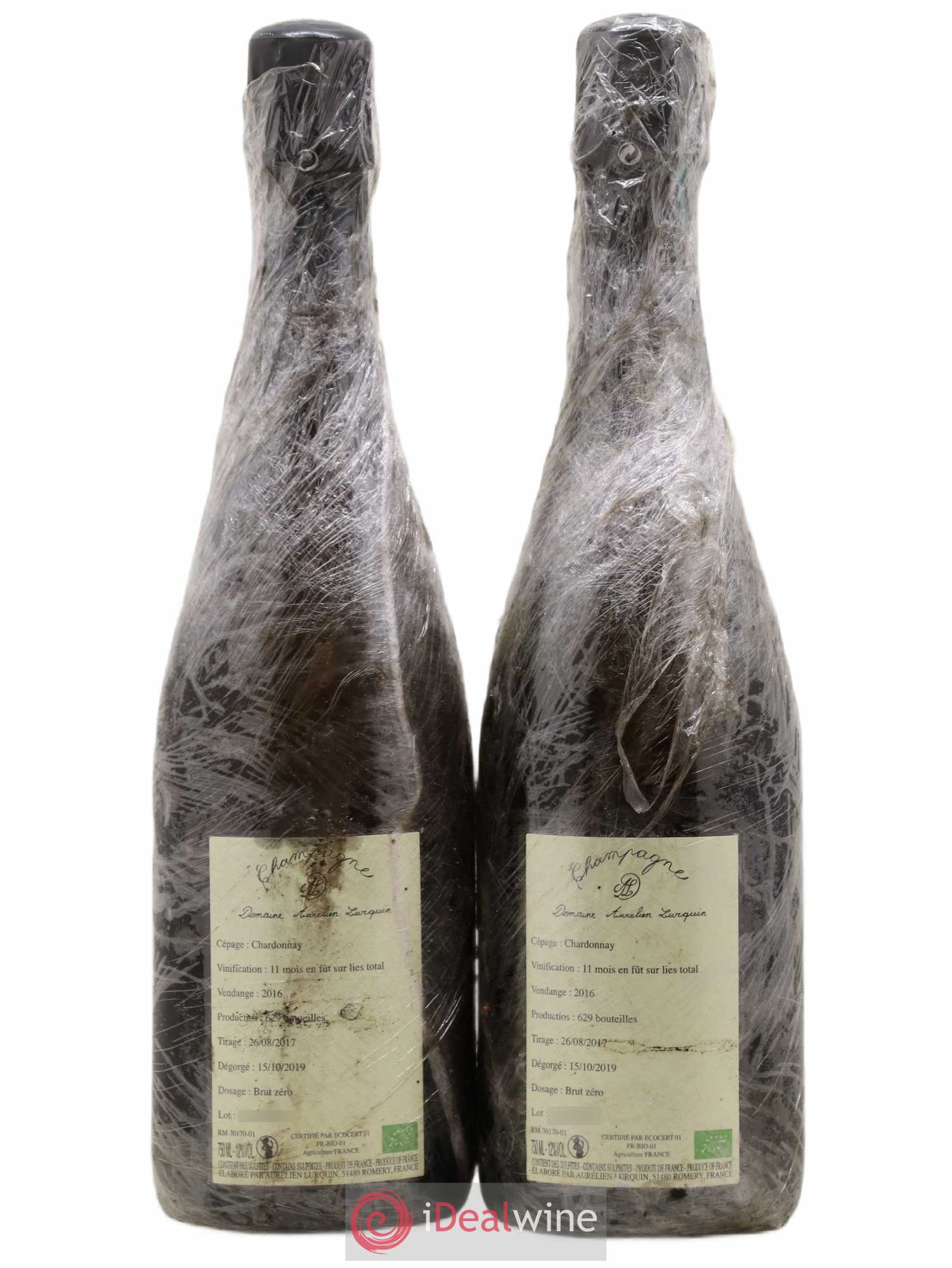 Chardonnay Aurélien Lurquin 2016 - Lot de 2 bouteilles - 1