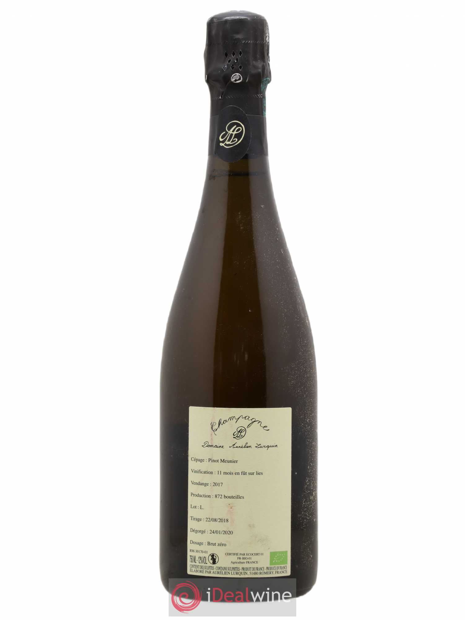 100% Meunier Aurélien Lurquin 2017 - Lot de 1 bouteille - 1