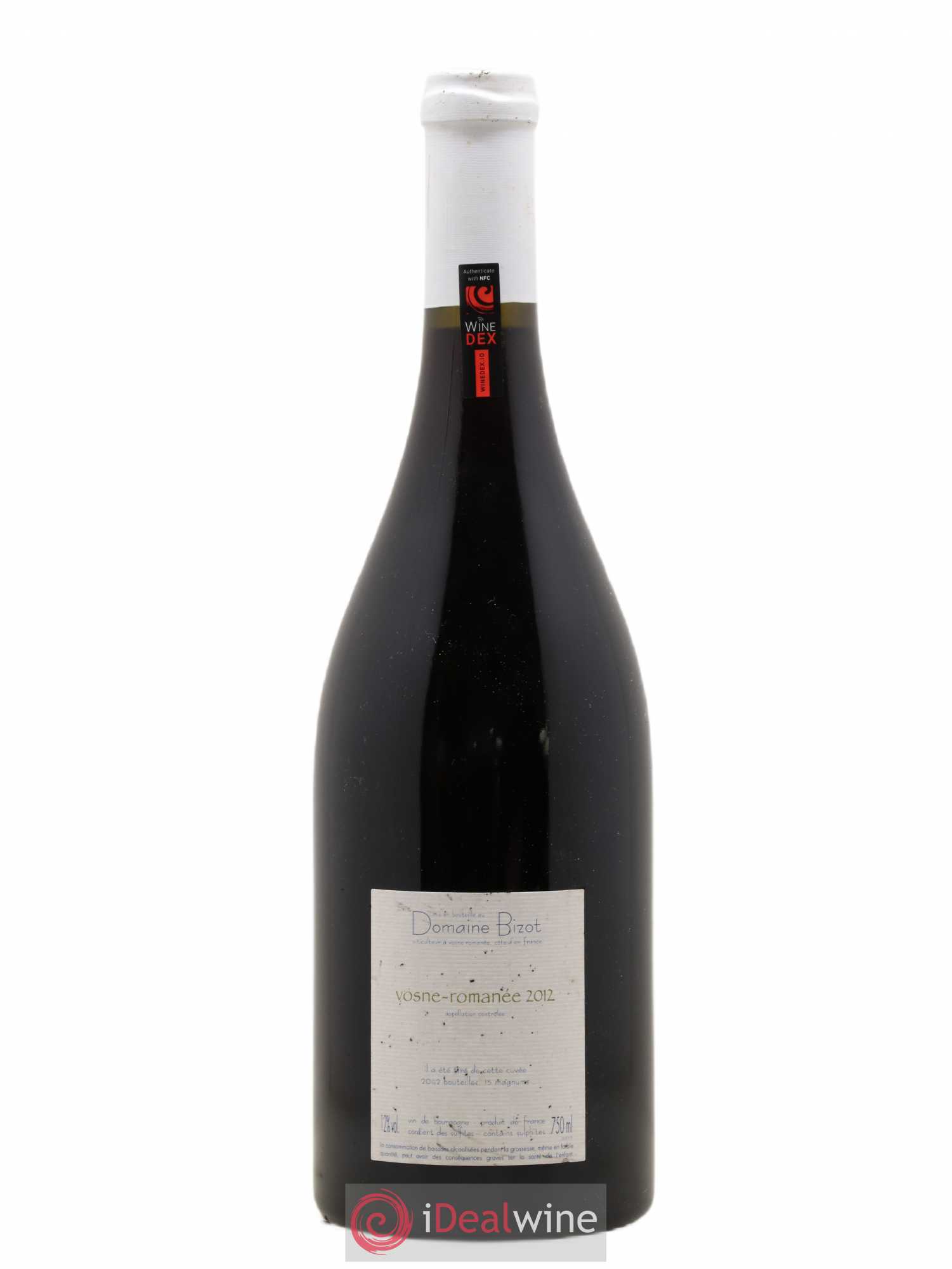 Vosne-Romanée Bizot (Domaine) 2012 - Lot de 1 bouteille - 1