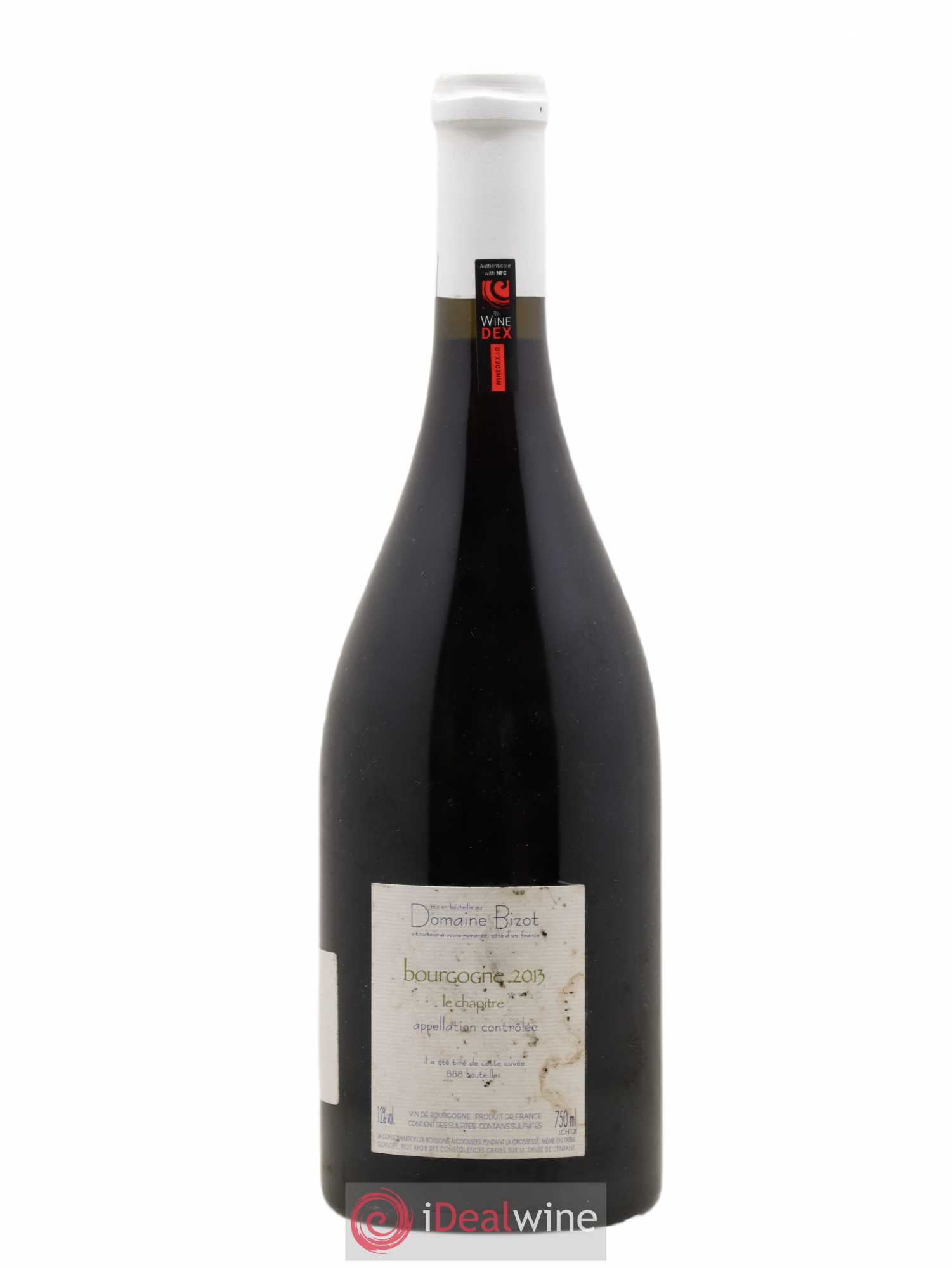 Bourgogne Le Chapitre Bizot (Domaine) 2013 - Lot de 1 bouteille - 1